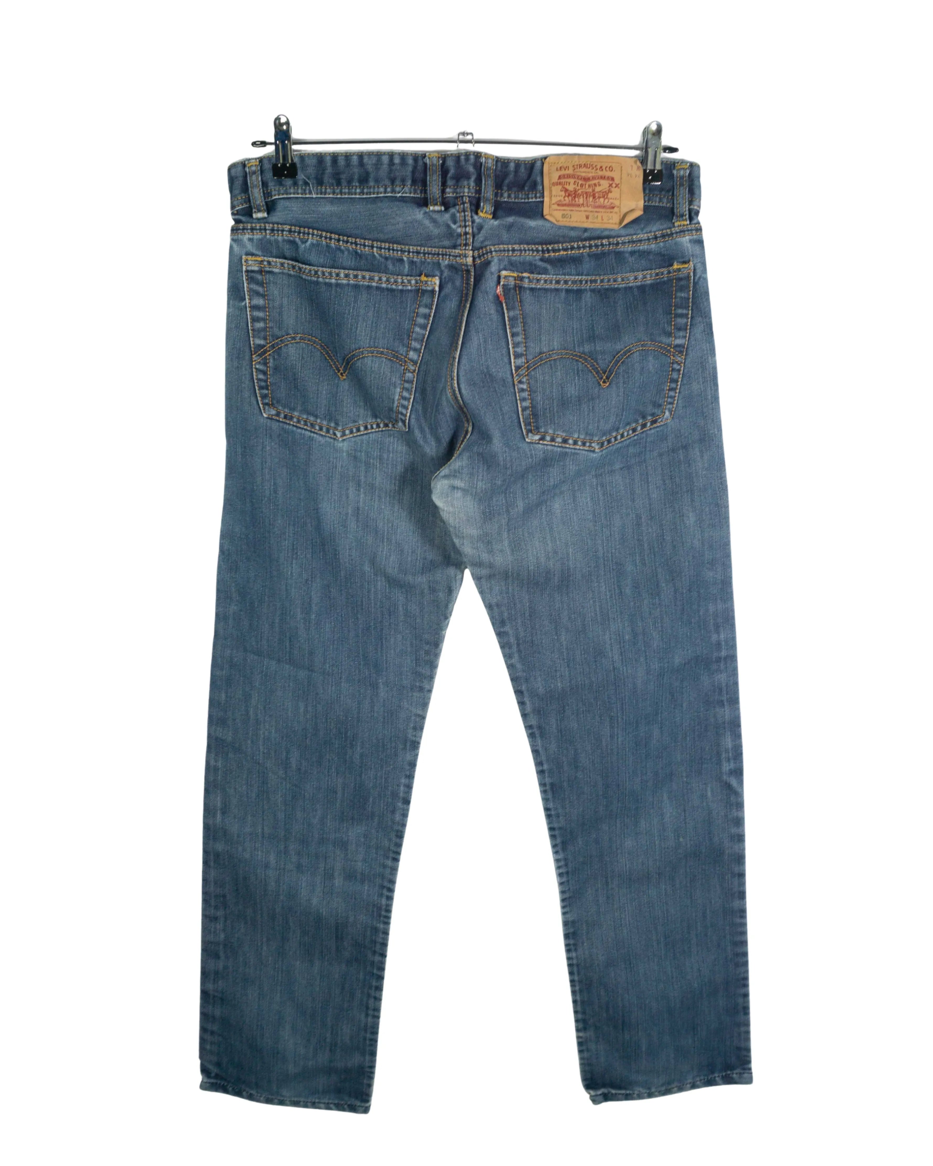 Jeans Levi's 507 Azul Medio Vintage 00s — Talla W34