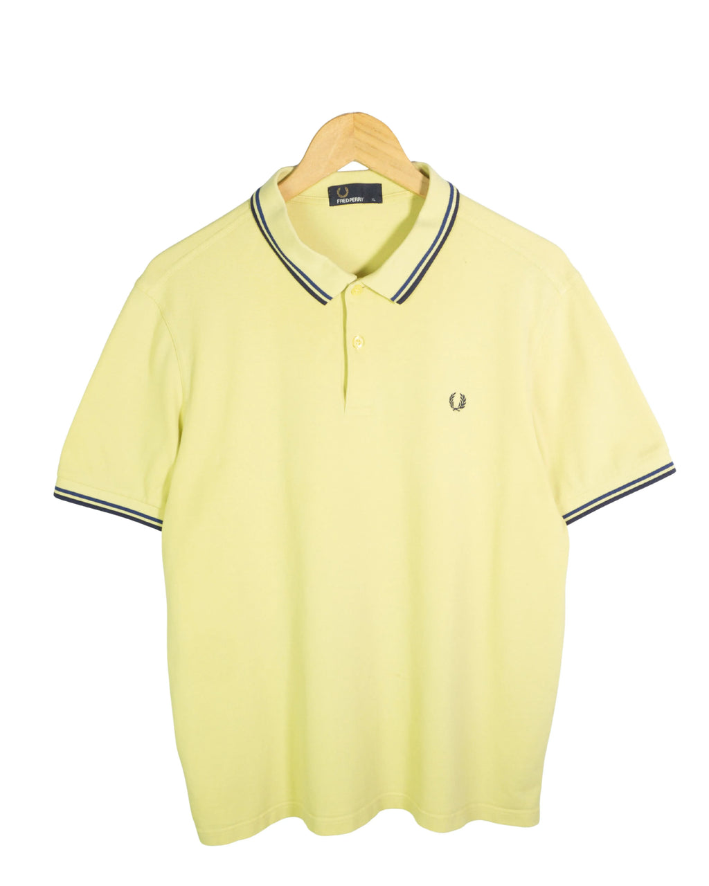 Polo Fred Perry Twin Tipped Amarillo — Talla XL