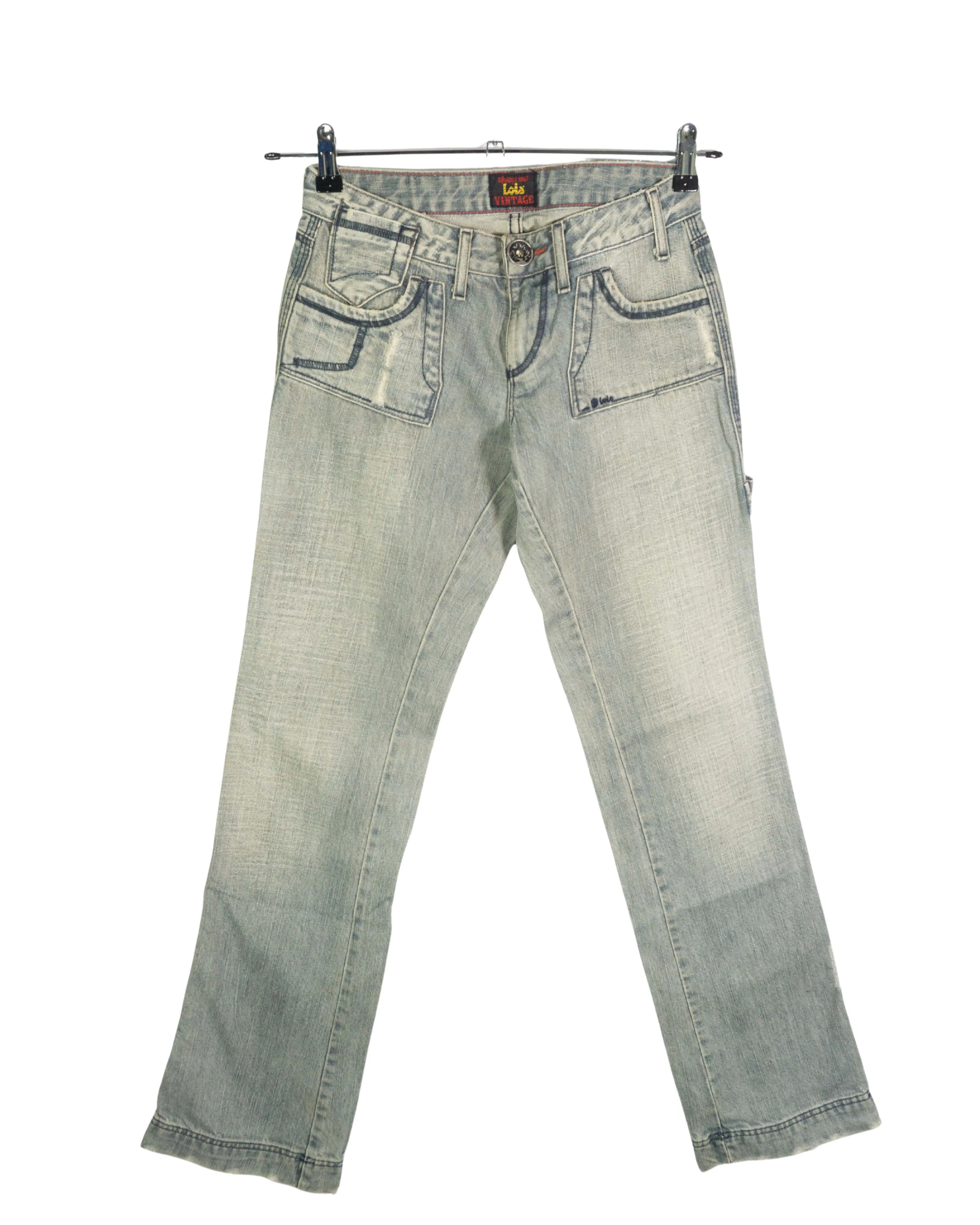 Jeans Lois Vintage Denim Gris Lavado 00s — Talla 34