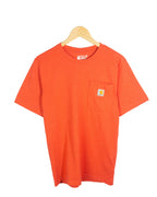 Camiseta Carhartt Pocket Naranja Relaxed Fit — Talla S