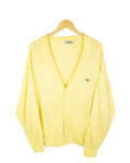 Cárdigan Lacoste vintage 90s amarillo M