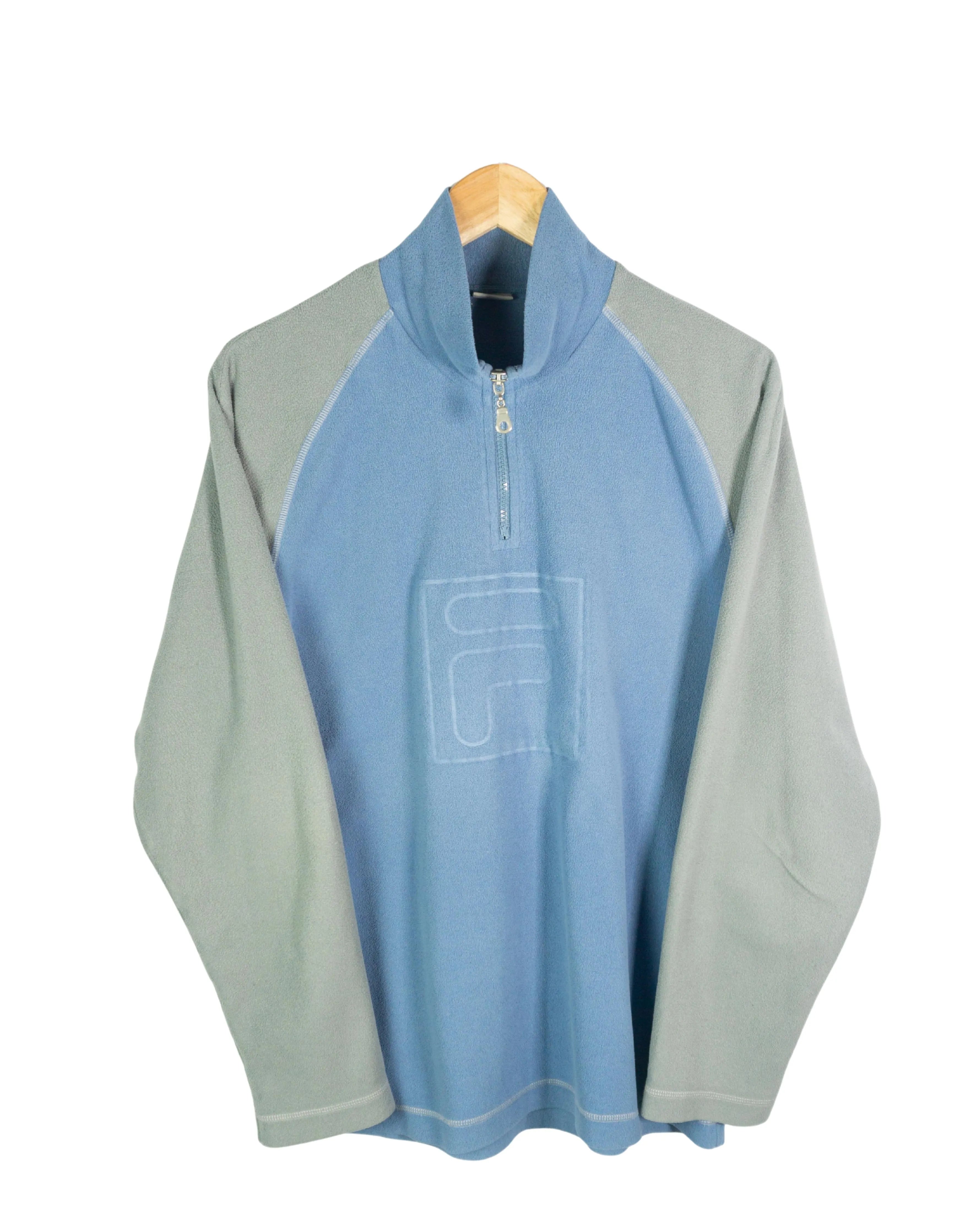 Forro polar Fila vintage gris/azul M