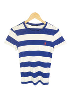 Camiseta Ralph Lauren Sport Rayas Azul Mujer — Talla L