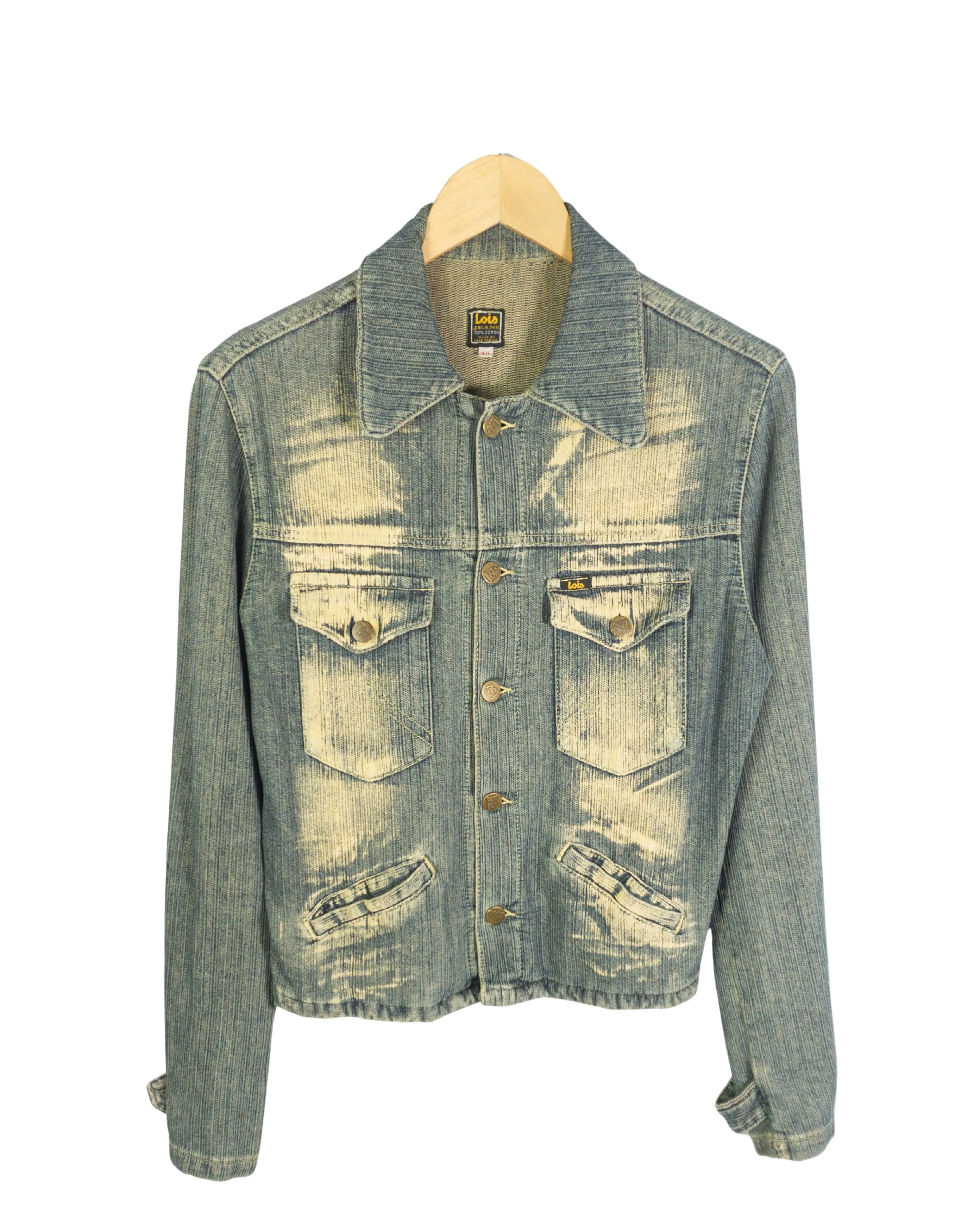 Chaqueta Lois Denim Azul Mujer Vintage 90s — Talla L