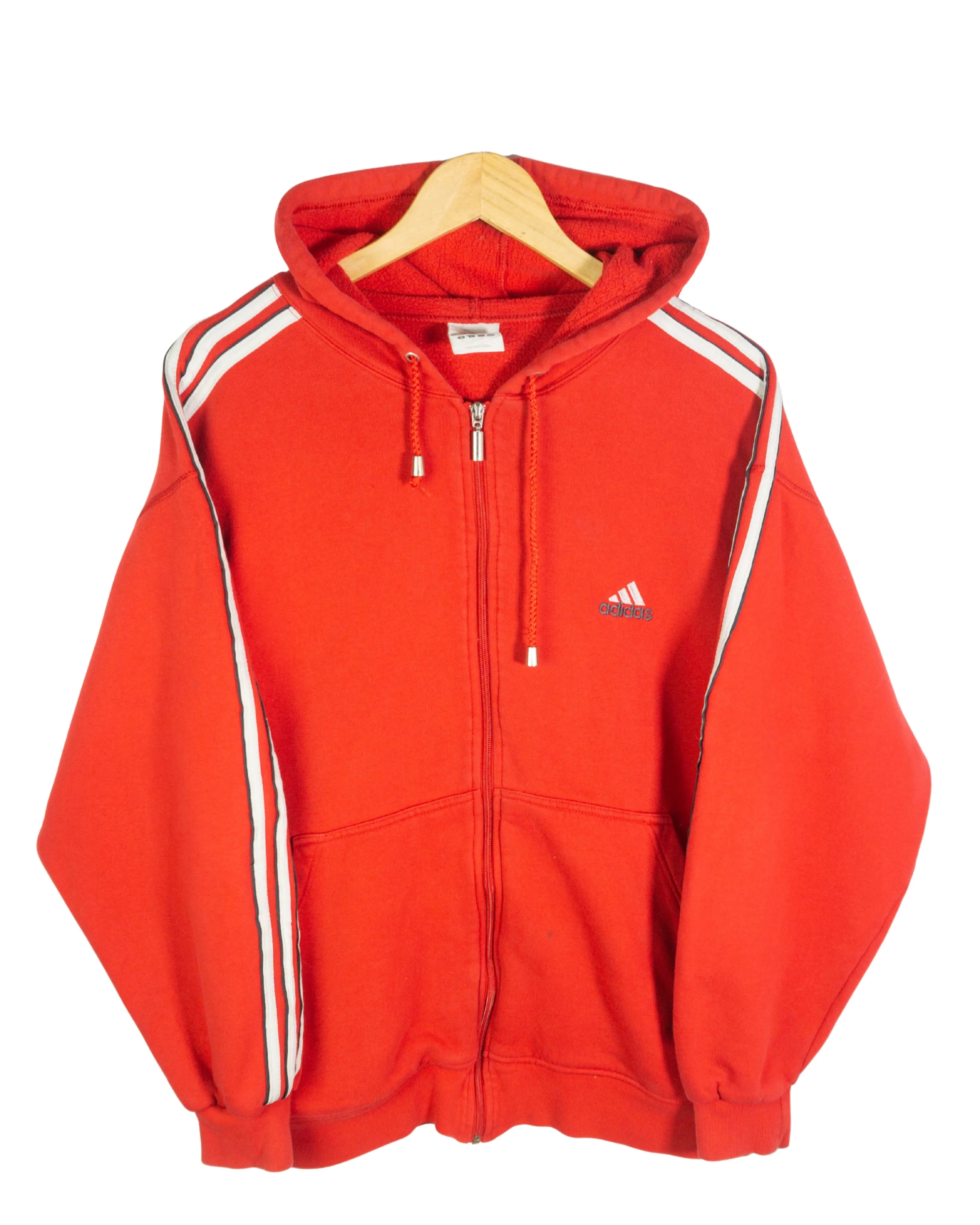Sudadera con cremallera Adidas vintage 00s rojo L