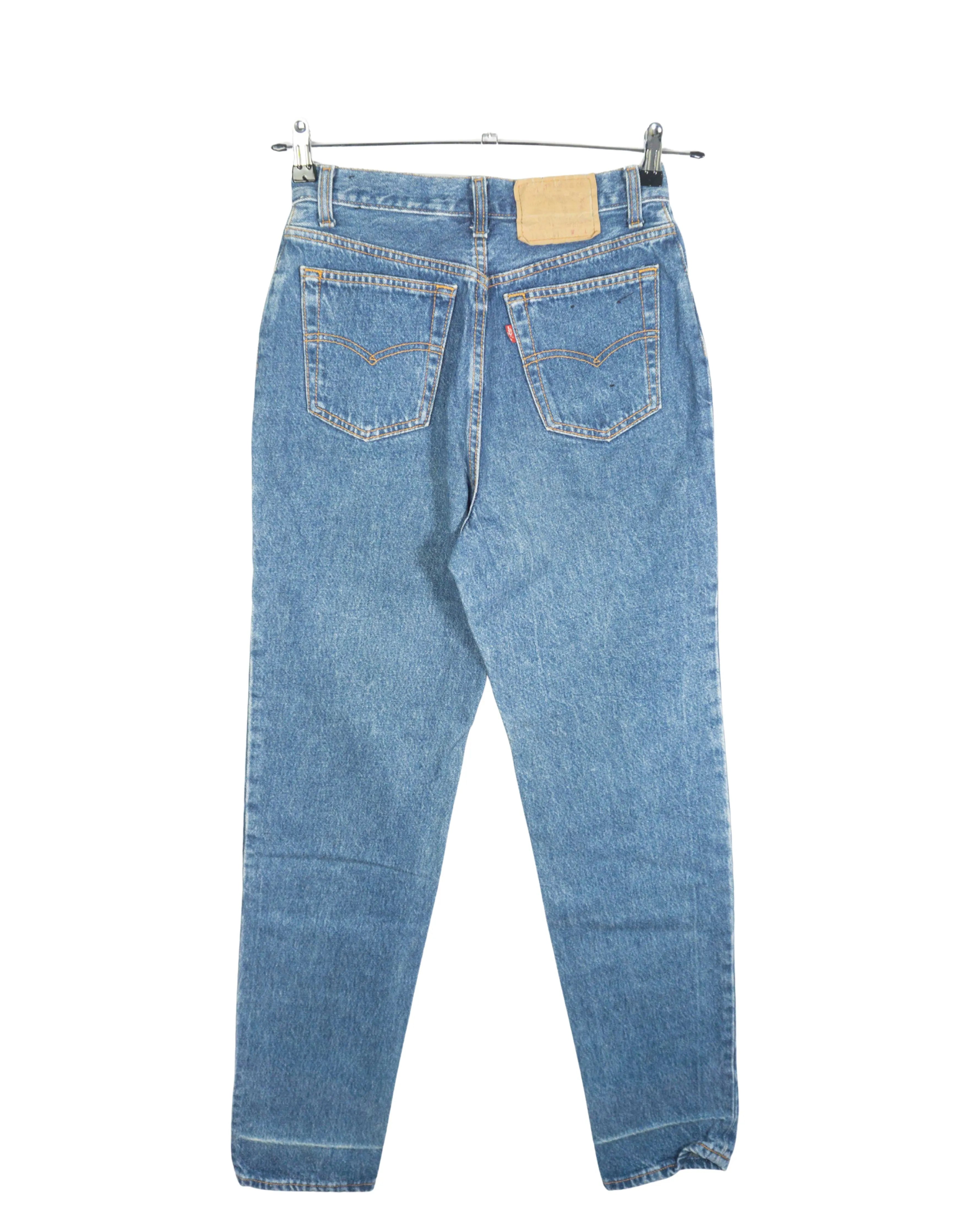 Vaqueros Levis Mom Fit Azul Vintage 90s Mujer — Talla 29