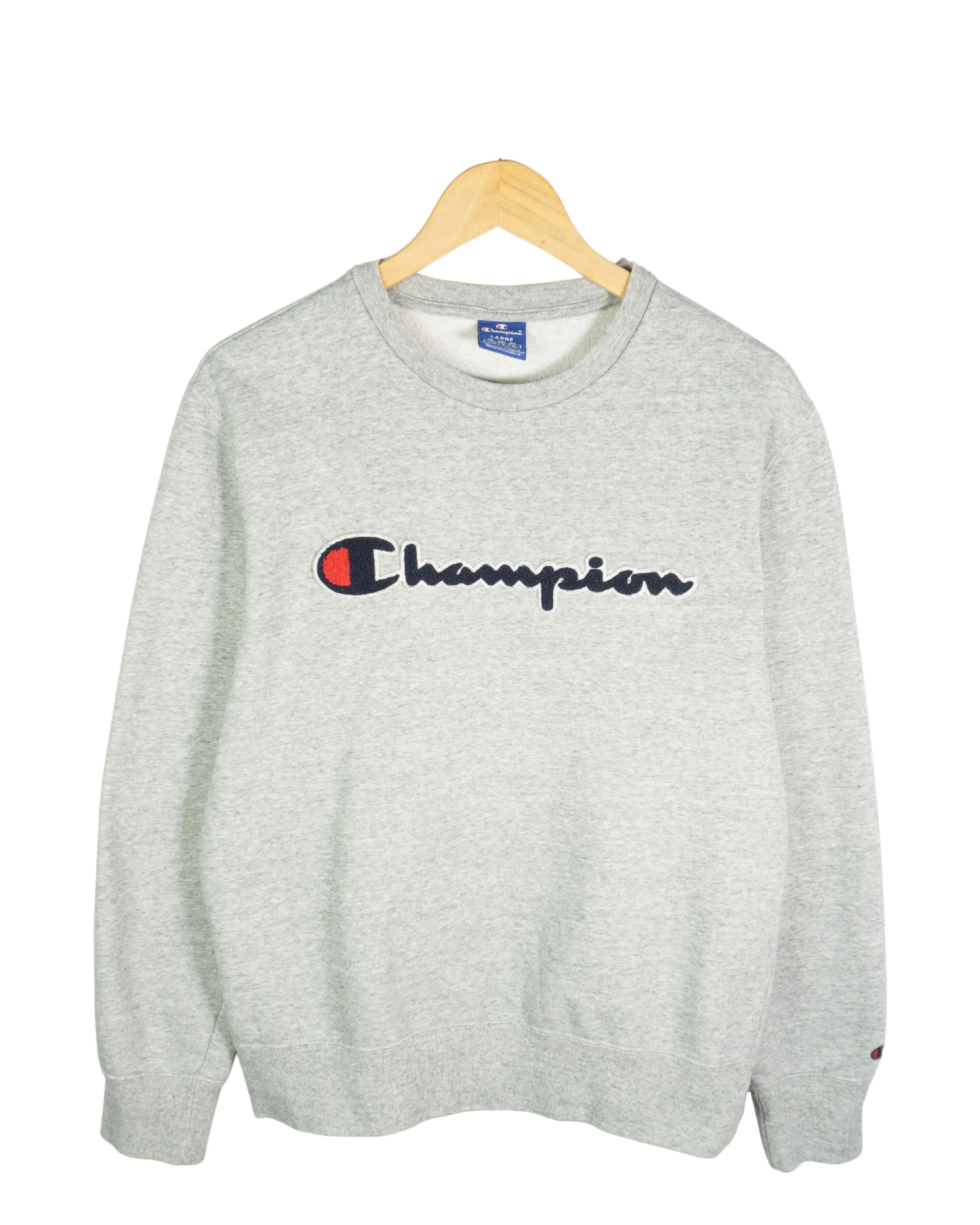Sudadera bordado Champion gris M