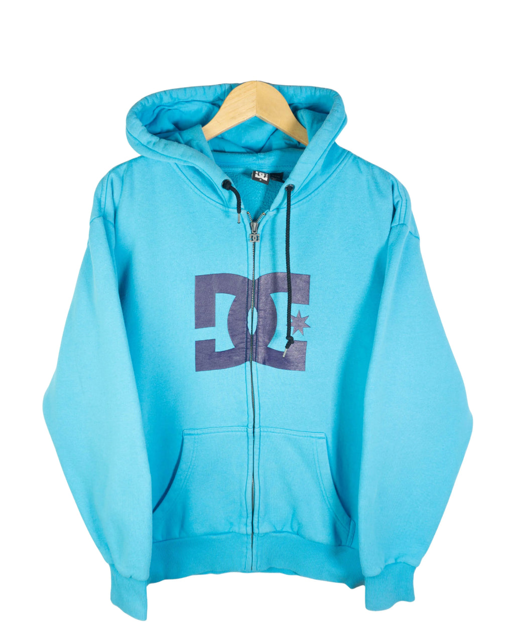 Sudadera DC Shoes Vintage 2000s Azul Logo Grande — Talla S