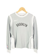 Camiseta deportiva Nike Brooklyn gris/blanco XS