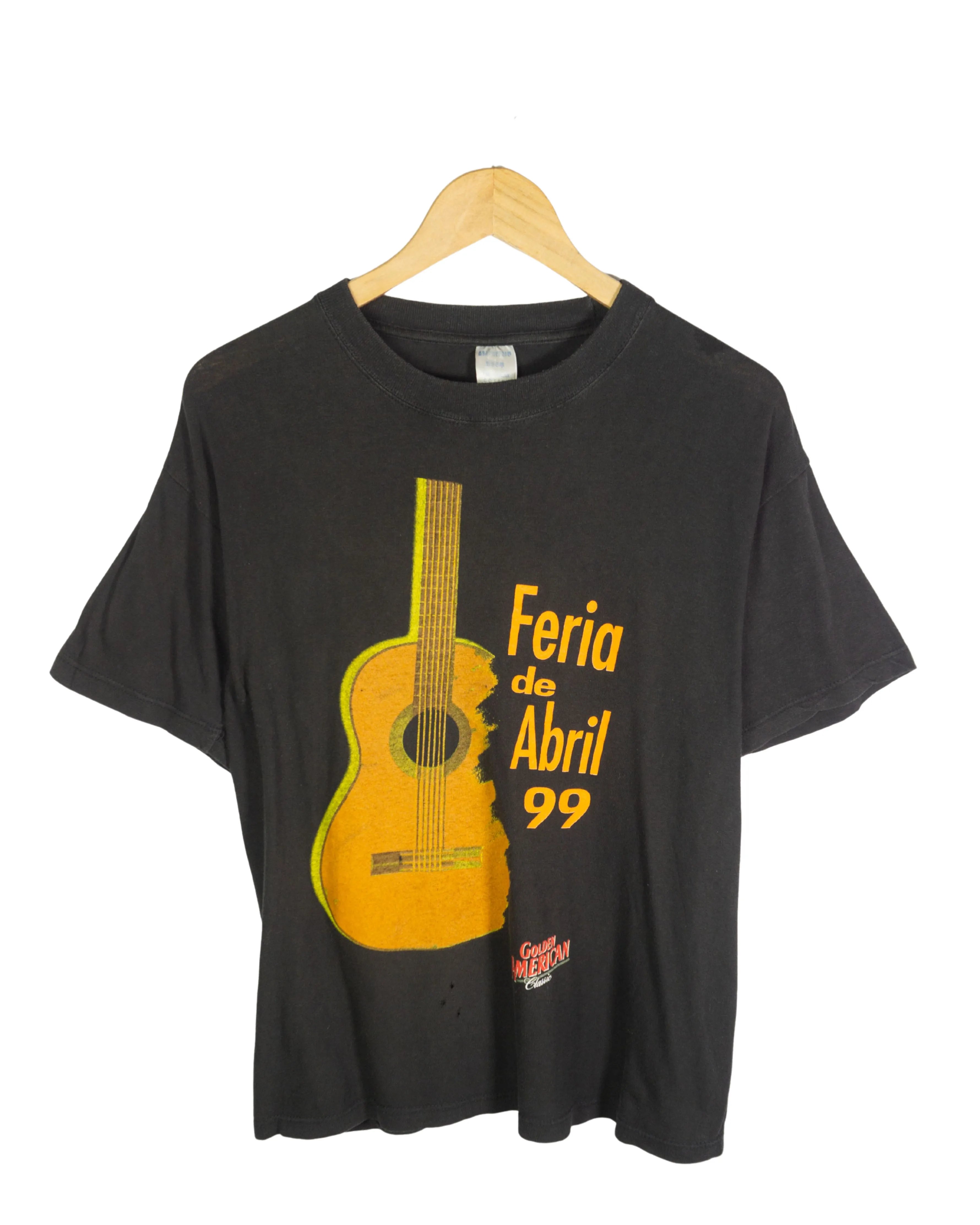 Camiseta Feria de Abril 99 Negra Vintage — Talla M