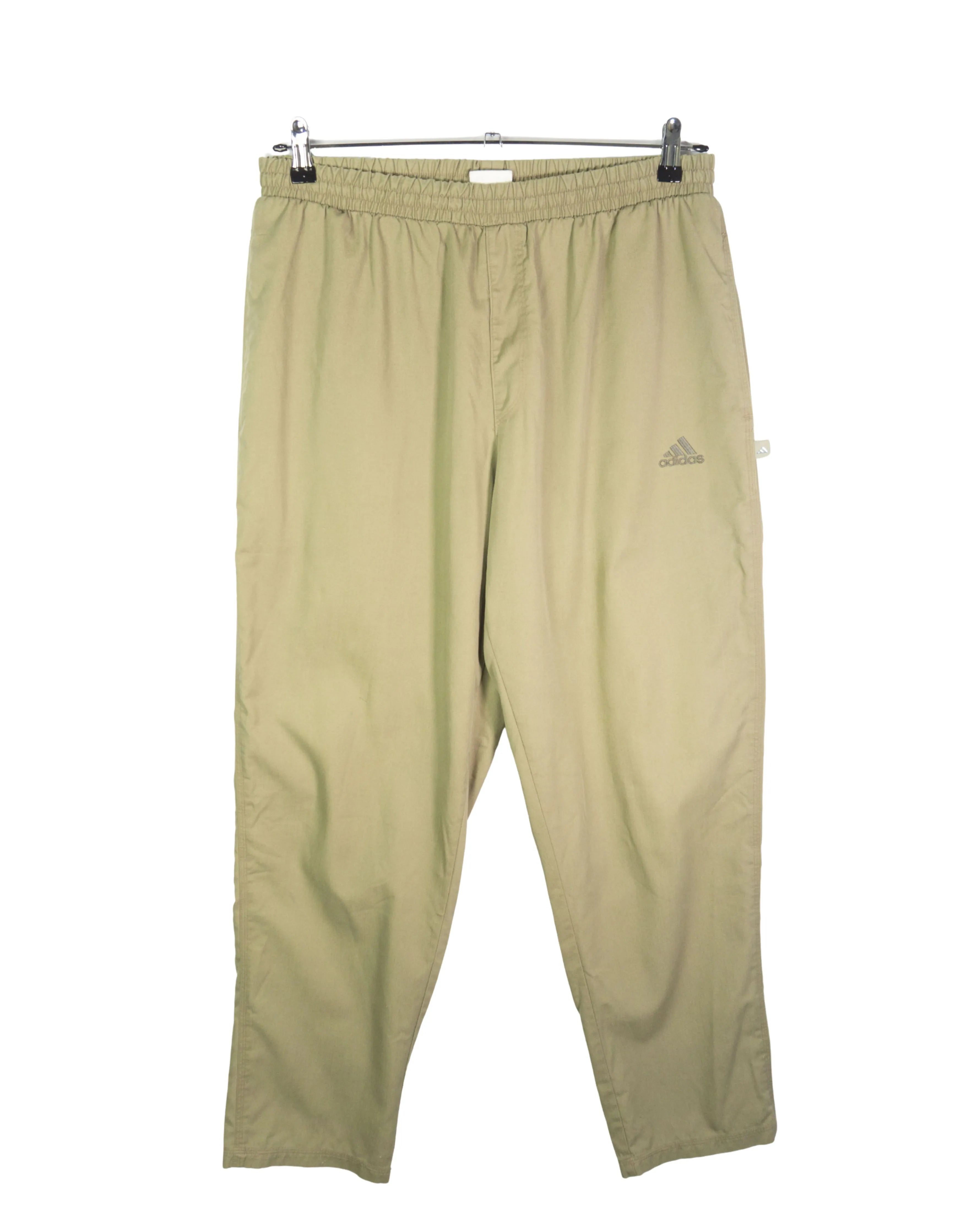 Pantalón Adidas Chándal Caqui Vintage 90s — Talla L