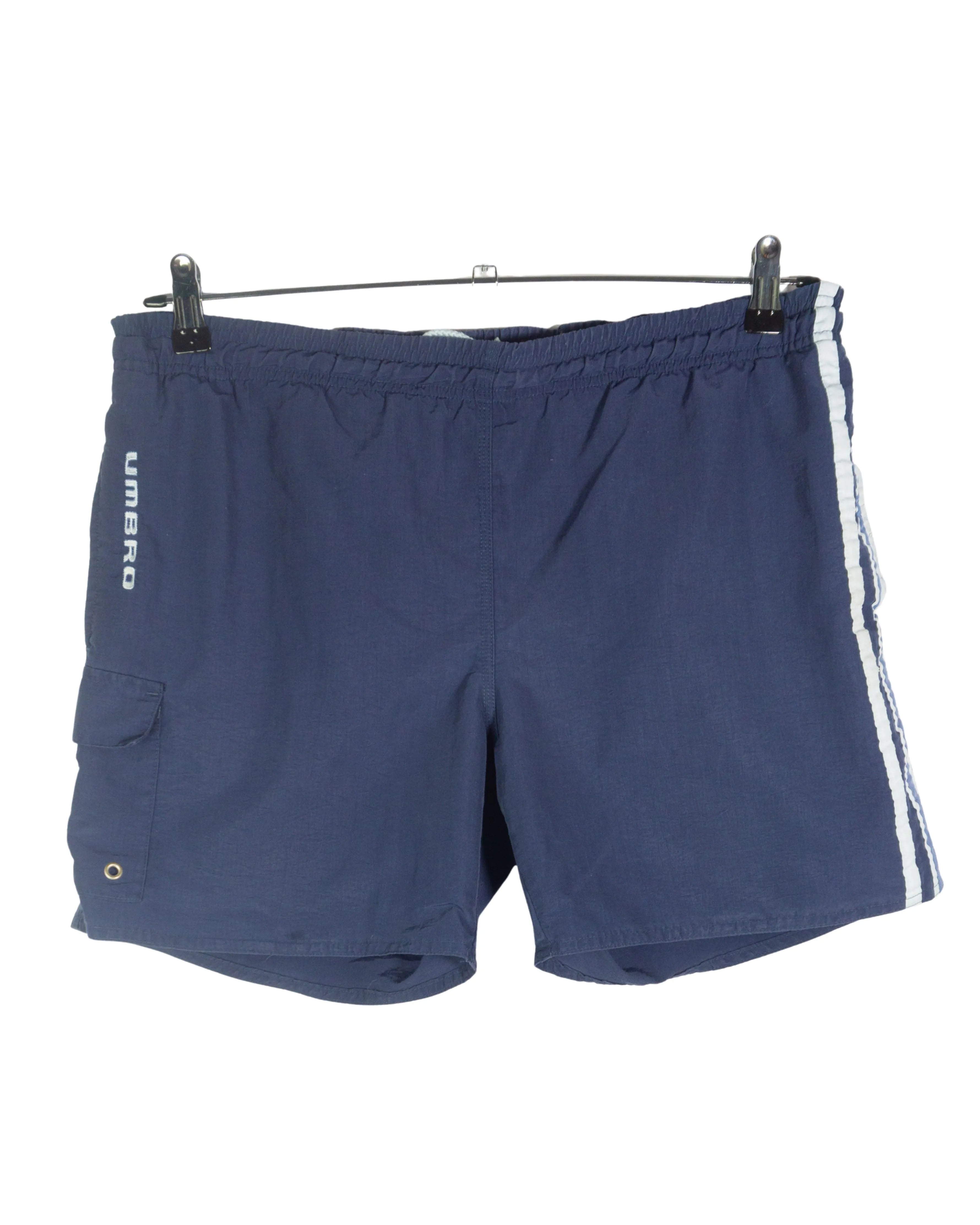 Bañador Umbro Azul Marino Bandas Vintage 90s — Talla M