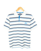 Polo Lonsdale Rayas Azul Blanco Vintage 00s — Talla S
