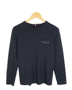 Camiseta Manga Larga Tommy Hilfiger Azul Marino — Talla XS
