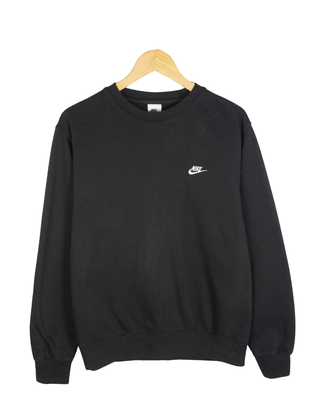 Sudadera Nike Logo Bordado Negra — Talla M
