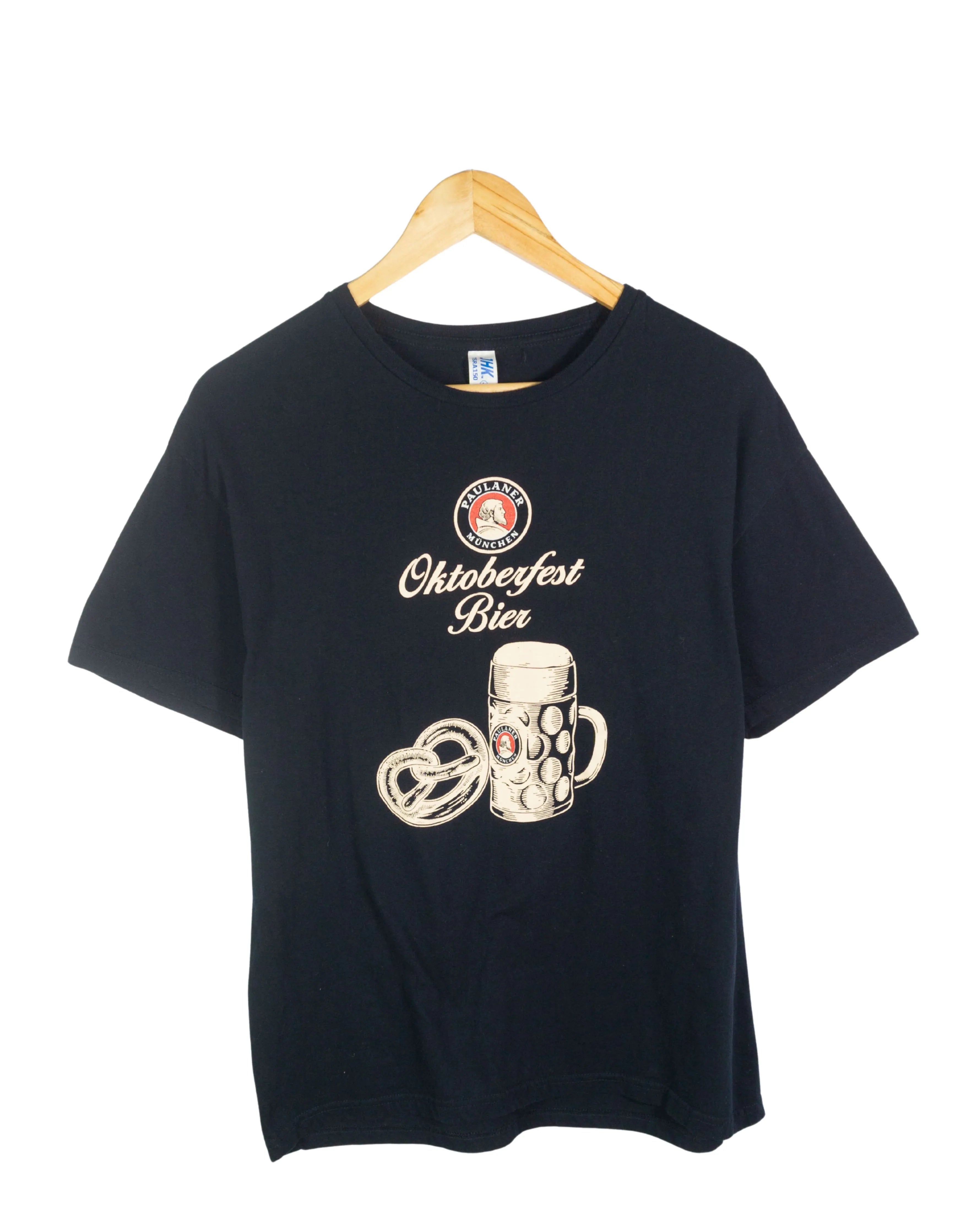 Camiseta Paulaner Oktoberfest Bier Azul Marino — Talla S