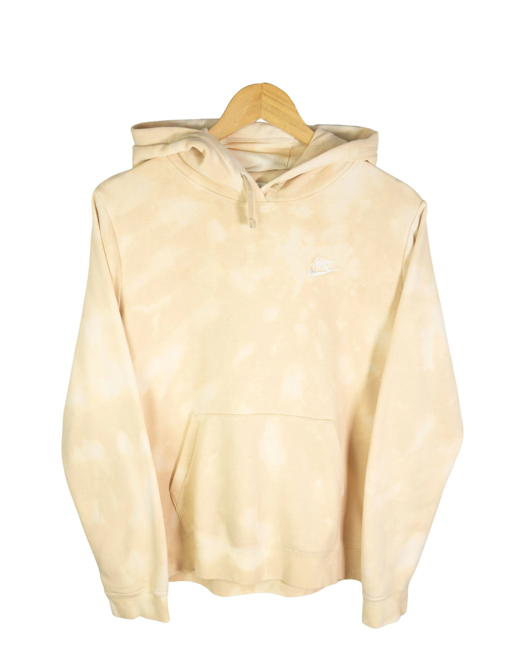 Sudadera Nike Tie Dye Beige con Capucha — Talla M