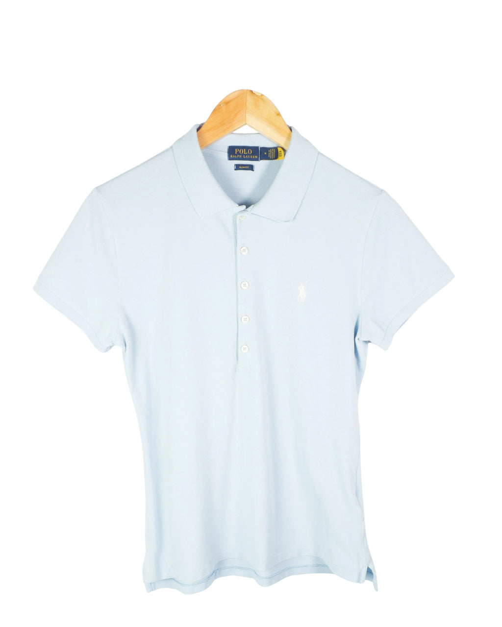 Polo Ralph Lauren Slim Fit Azul Celeste Mujer — Talla M