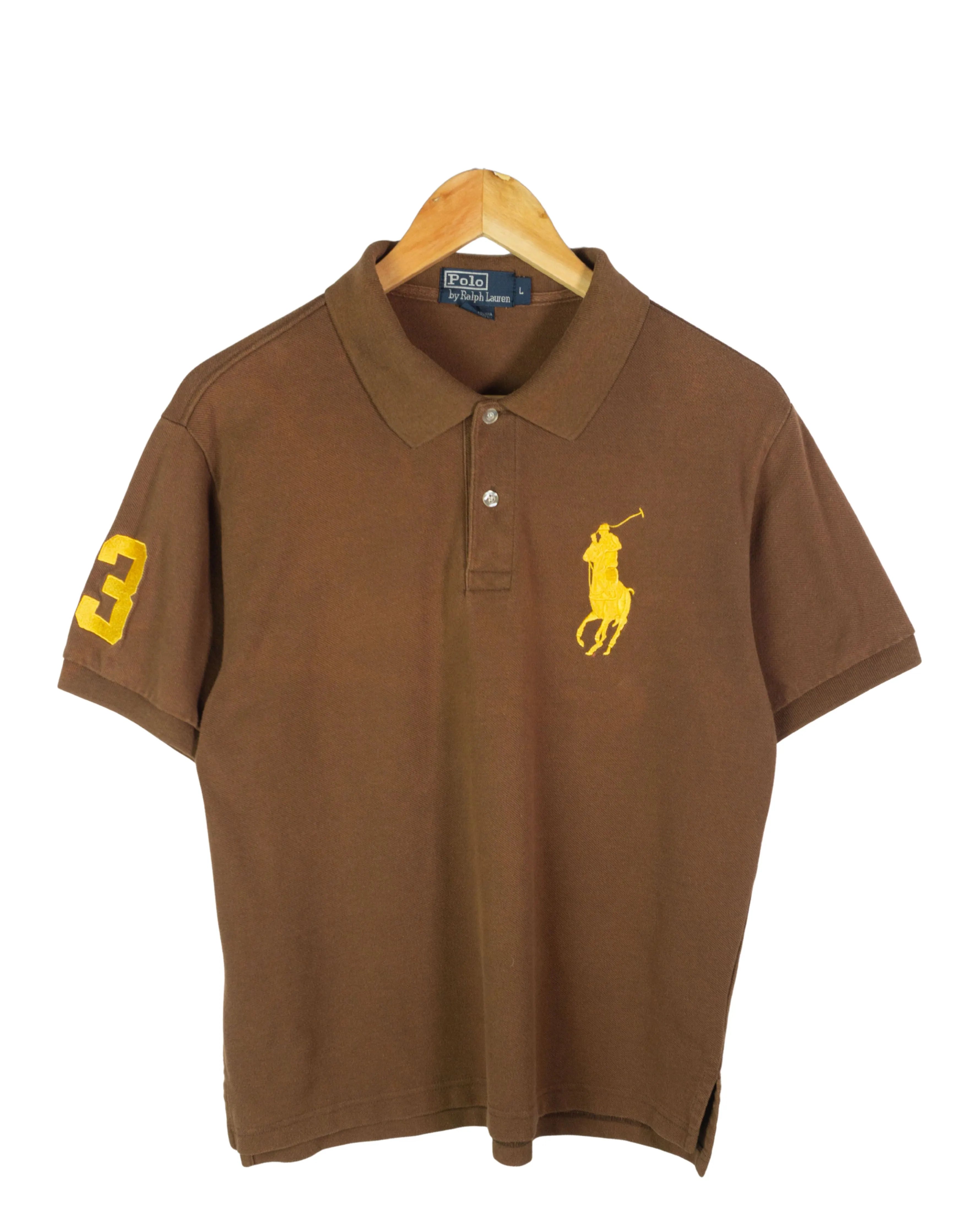 Polo Ralph Lauren Big Pony Marrón Vintage 00s — Talla M