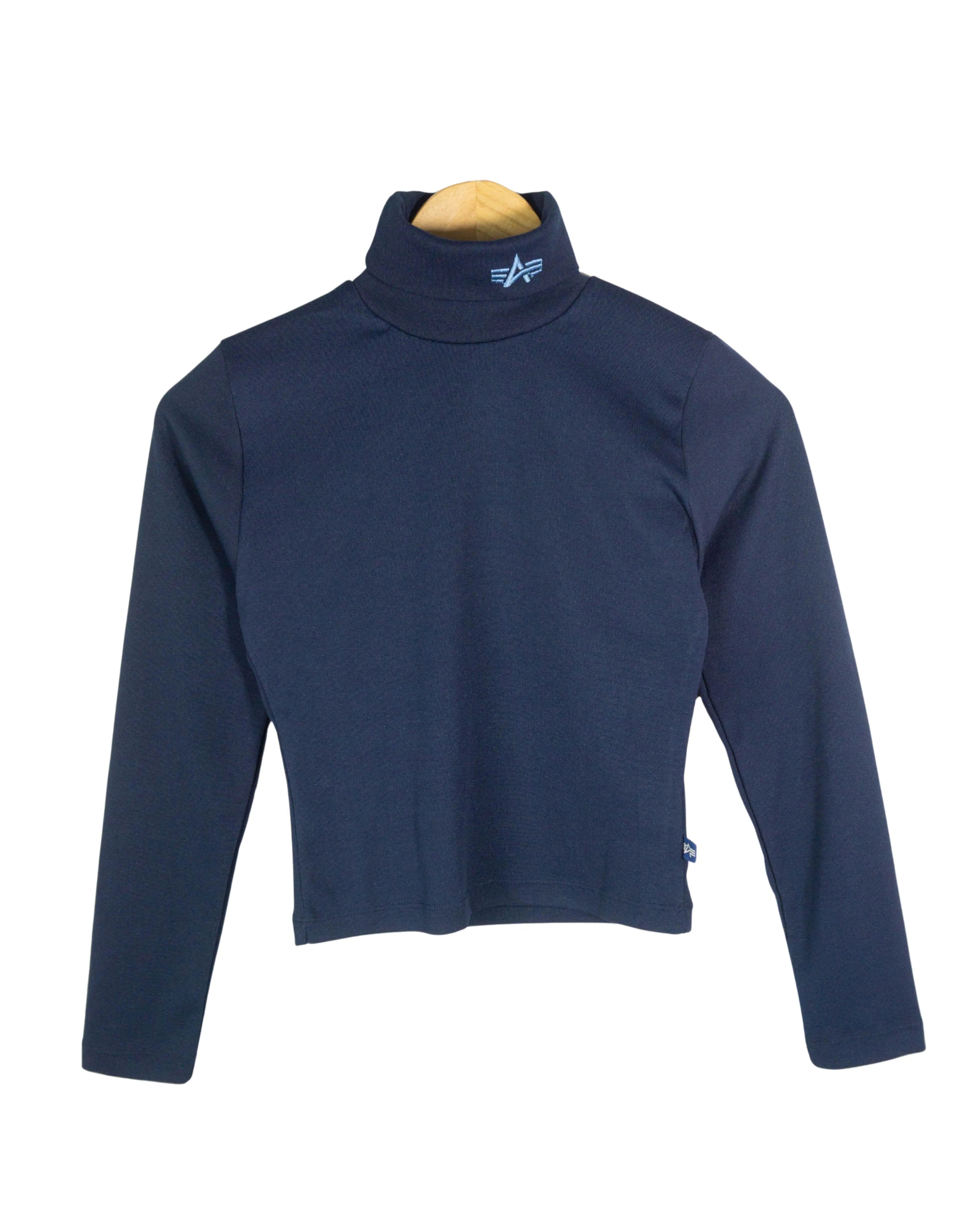Camiseta cuello alto mujer Alpha Industries azul marino XS