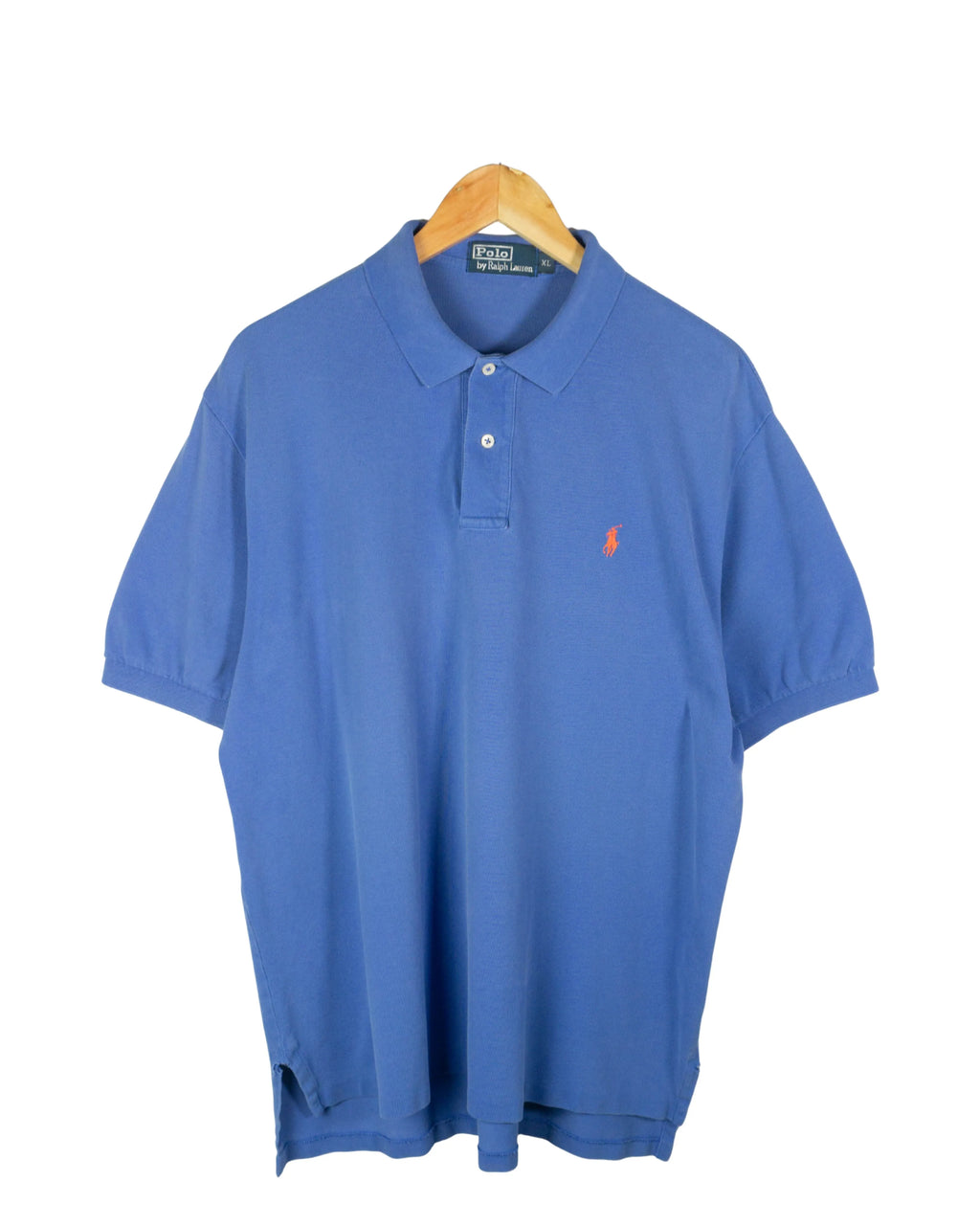 Polo Ralph Lauren Azul Logo Naranja Vintage 00s — Talla XL