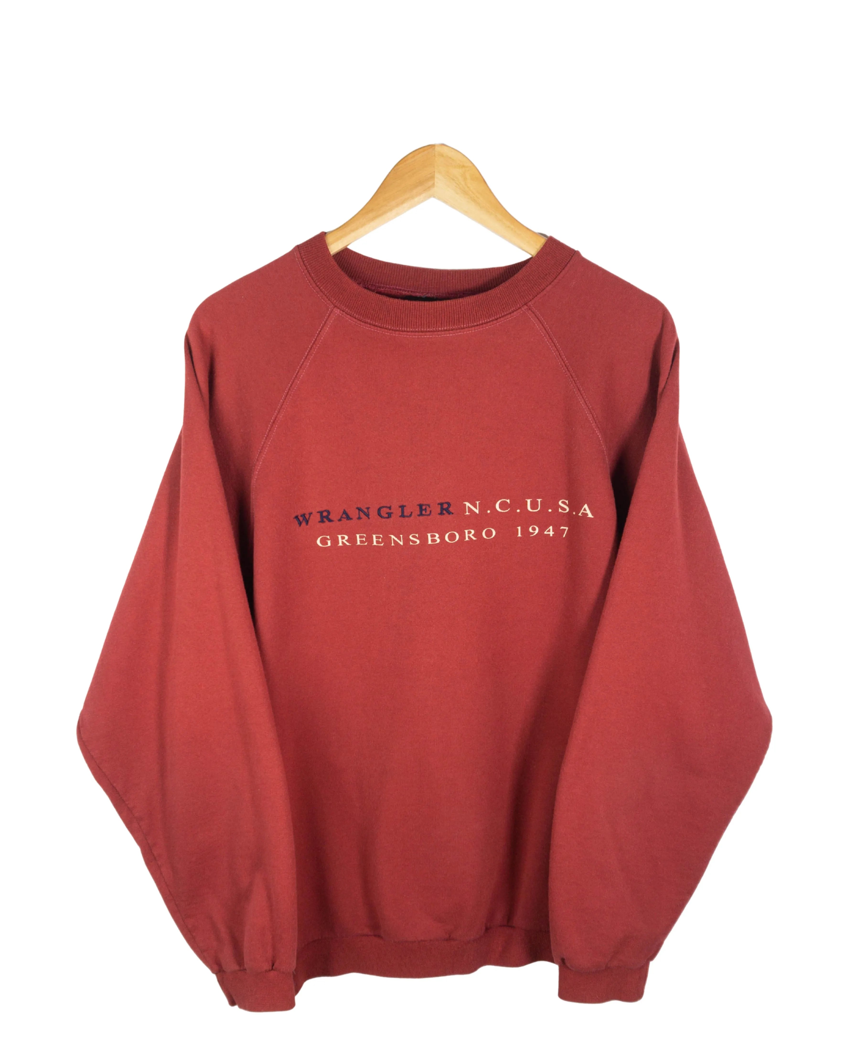 Sudadera Wrangler vintage rojo L