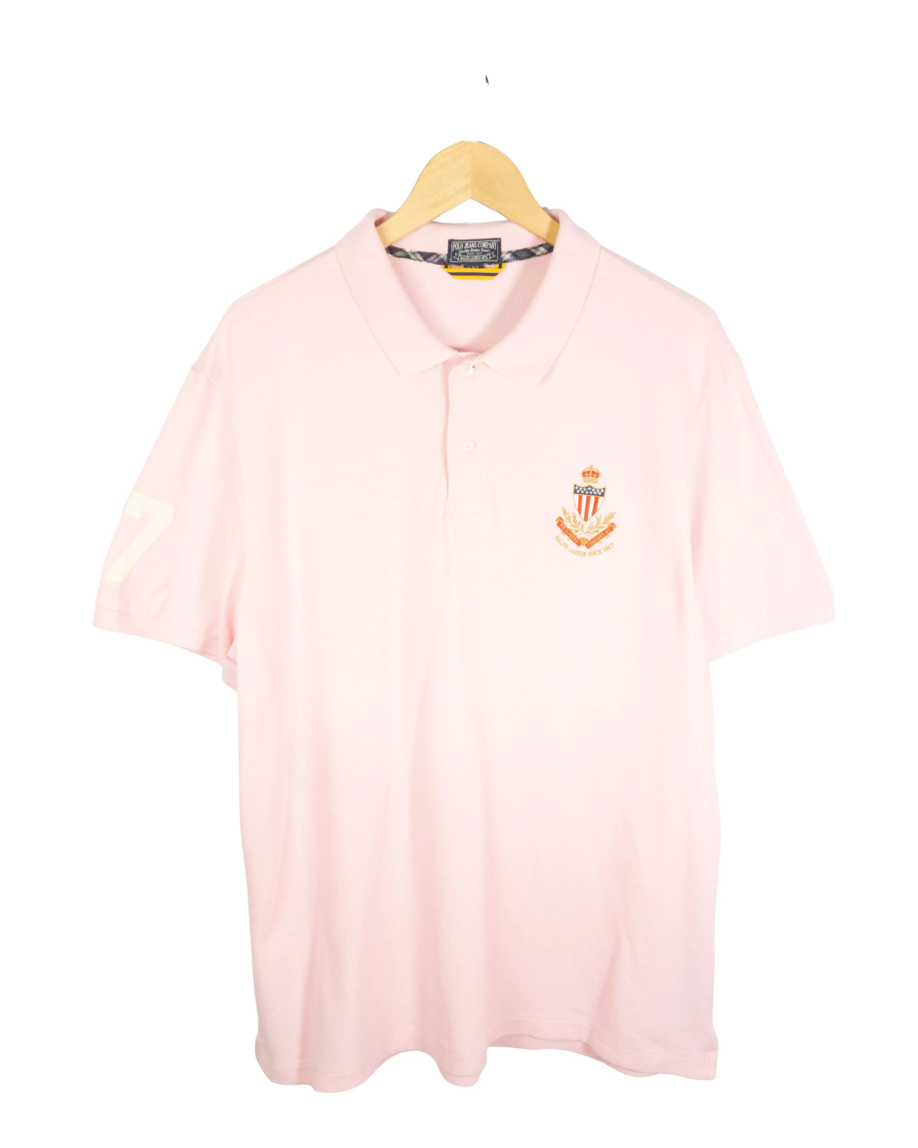 Polo Ralph Lauren Rosa Vintage 90s — Talla XXL