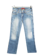 Vaqueros Levis Bootcut Azul Claro Distressed 00s Mujer — Talla W29