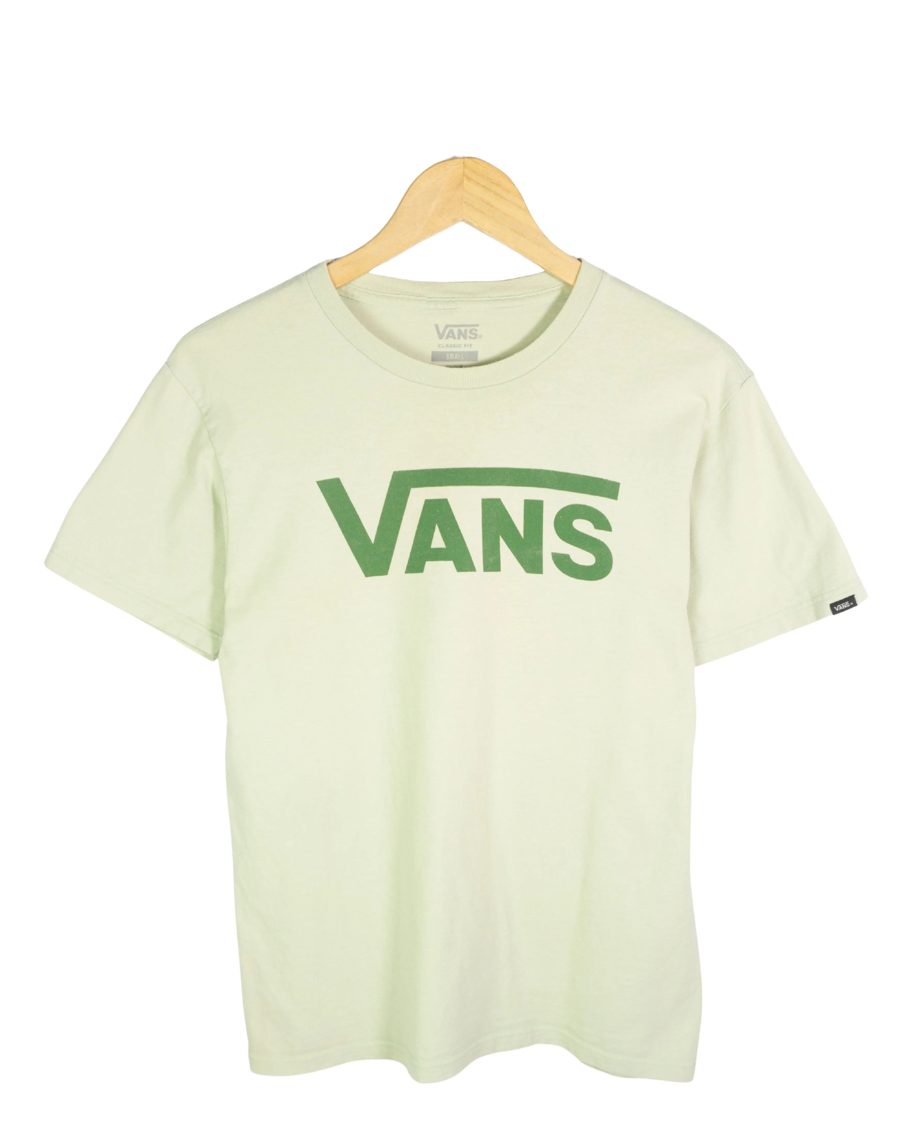 Camiseta Vans Classic Logo Verde Menta — Talla S