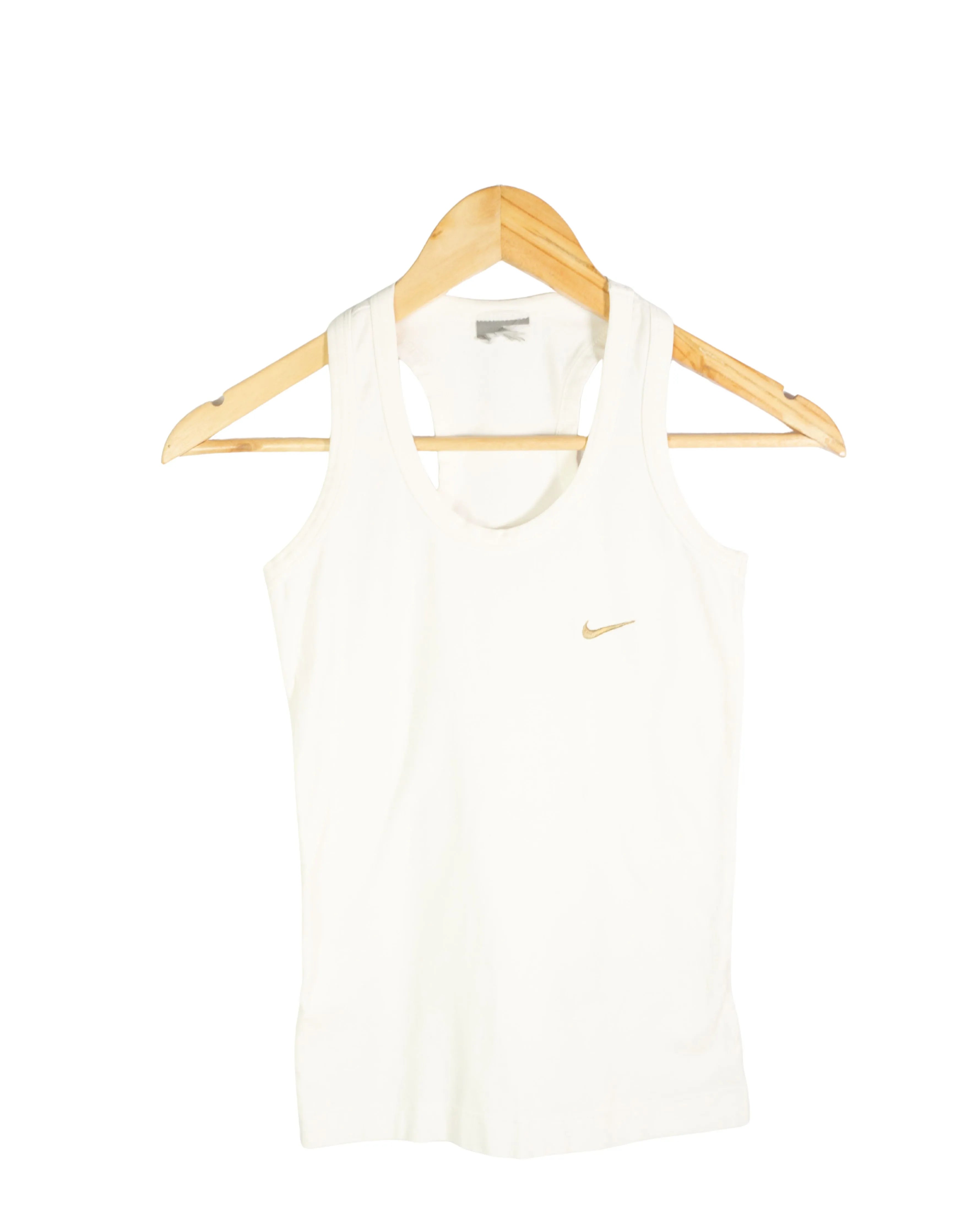 Camiseta Tirantes Nike Swoosh Dorado Mujer vintage 00s — Talla XS