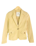 Blazer Thomas Burberry Amarillo Vintage 00s Mujer — Talla XS