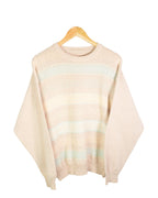 Jersey Punto Pastel Rayas Vintage 90s — Talla M