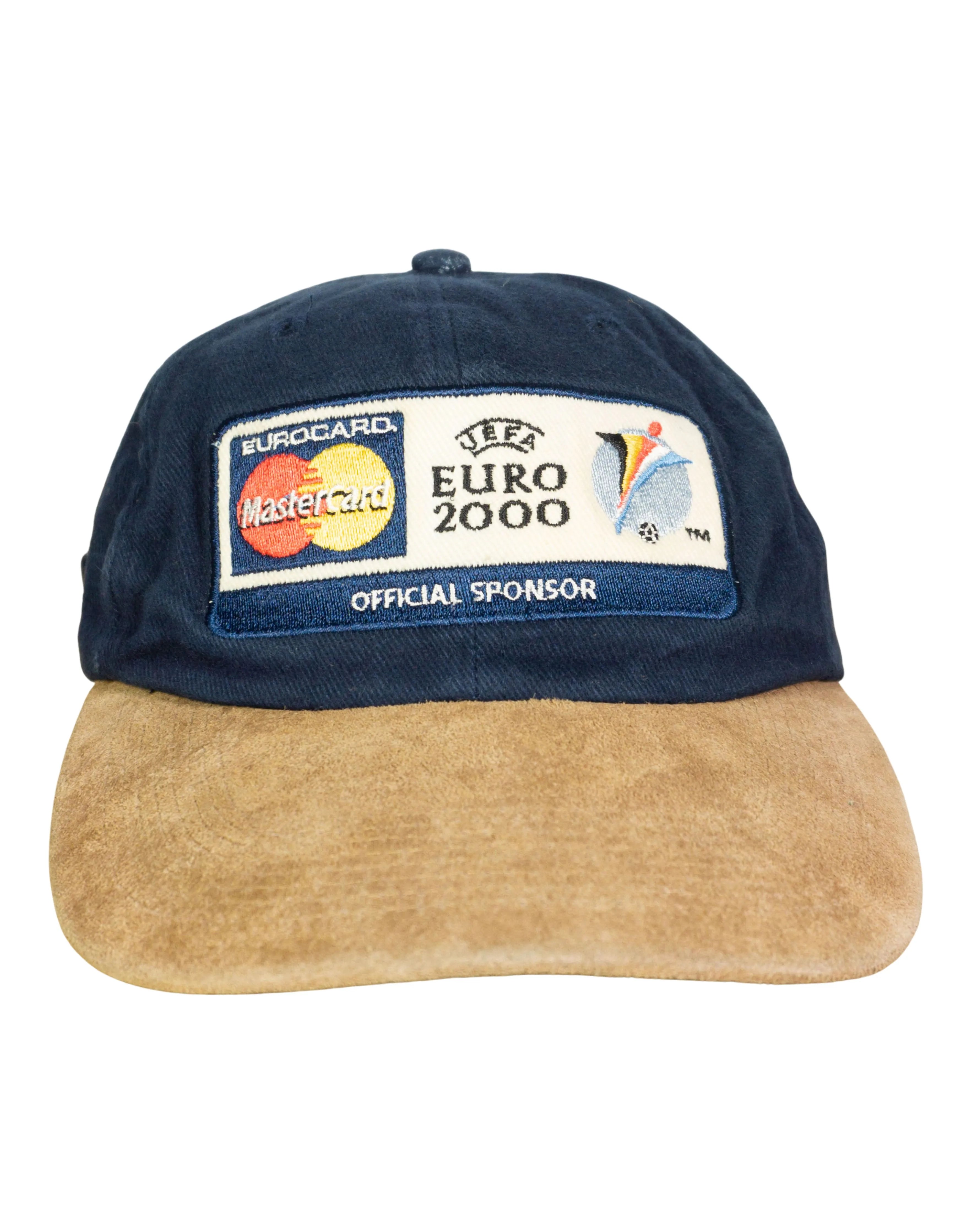 Gorra UEFA Euro 2000 MasterCard Azul Vintage 00s — Talla M