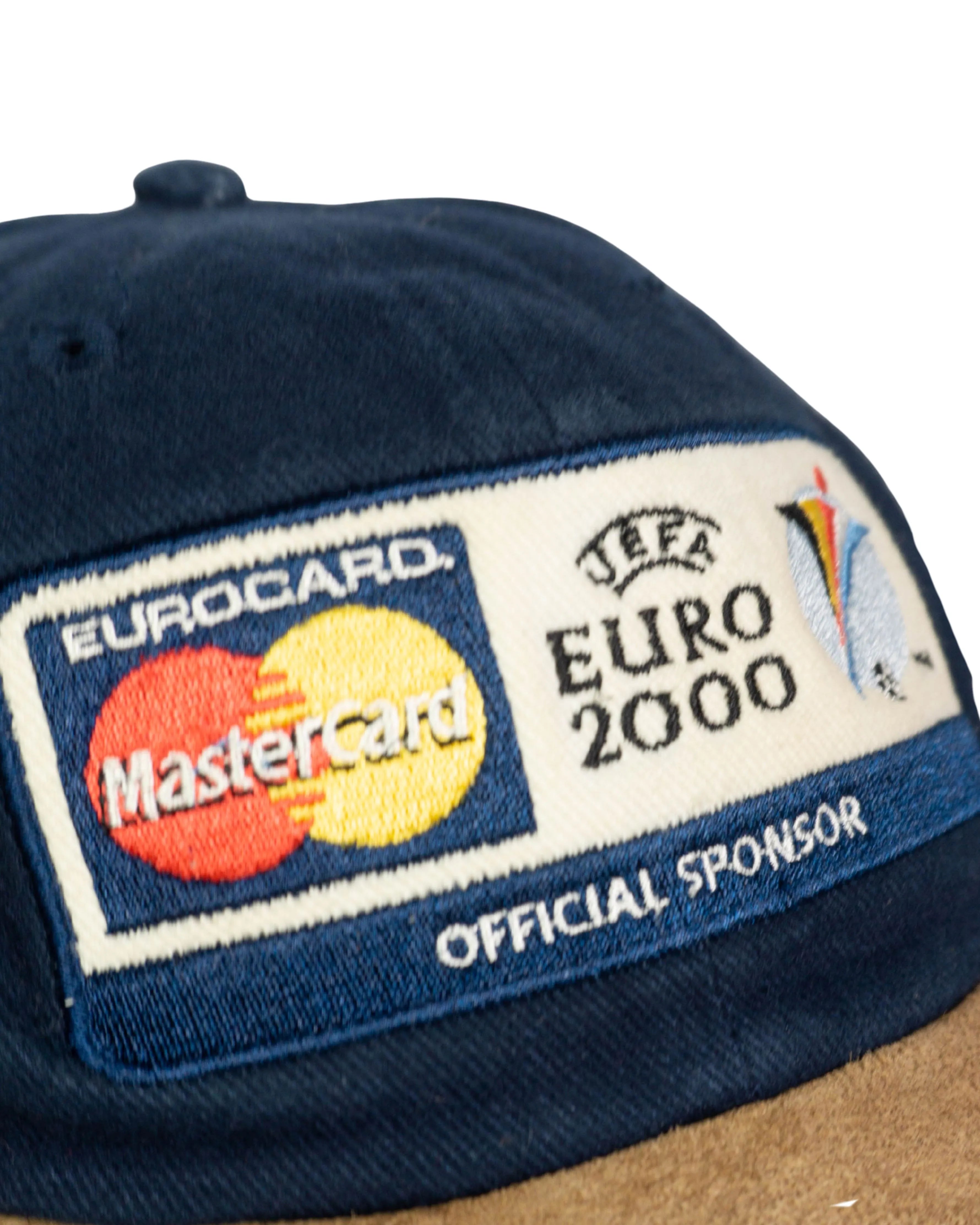 Gorra UEFA Euro 2000 MasterCard Azul Vintage 00s — Talla M