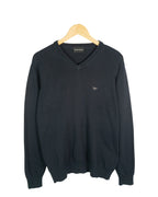 Jersey cuello pico Armani azul marino L
