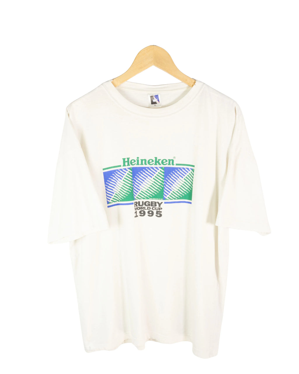 Camiseta Heinken rugby 1995 blanca XL