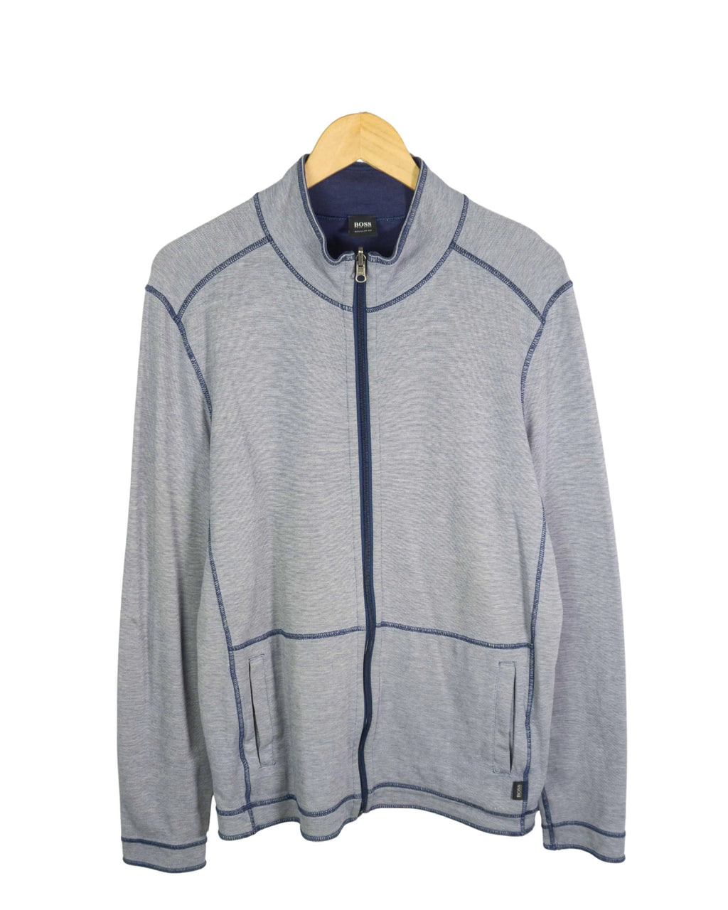 Chaqueta Hugo Boss Gris Azul Marino  — Talla L