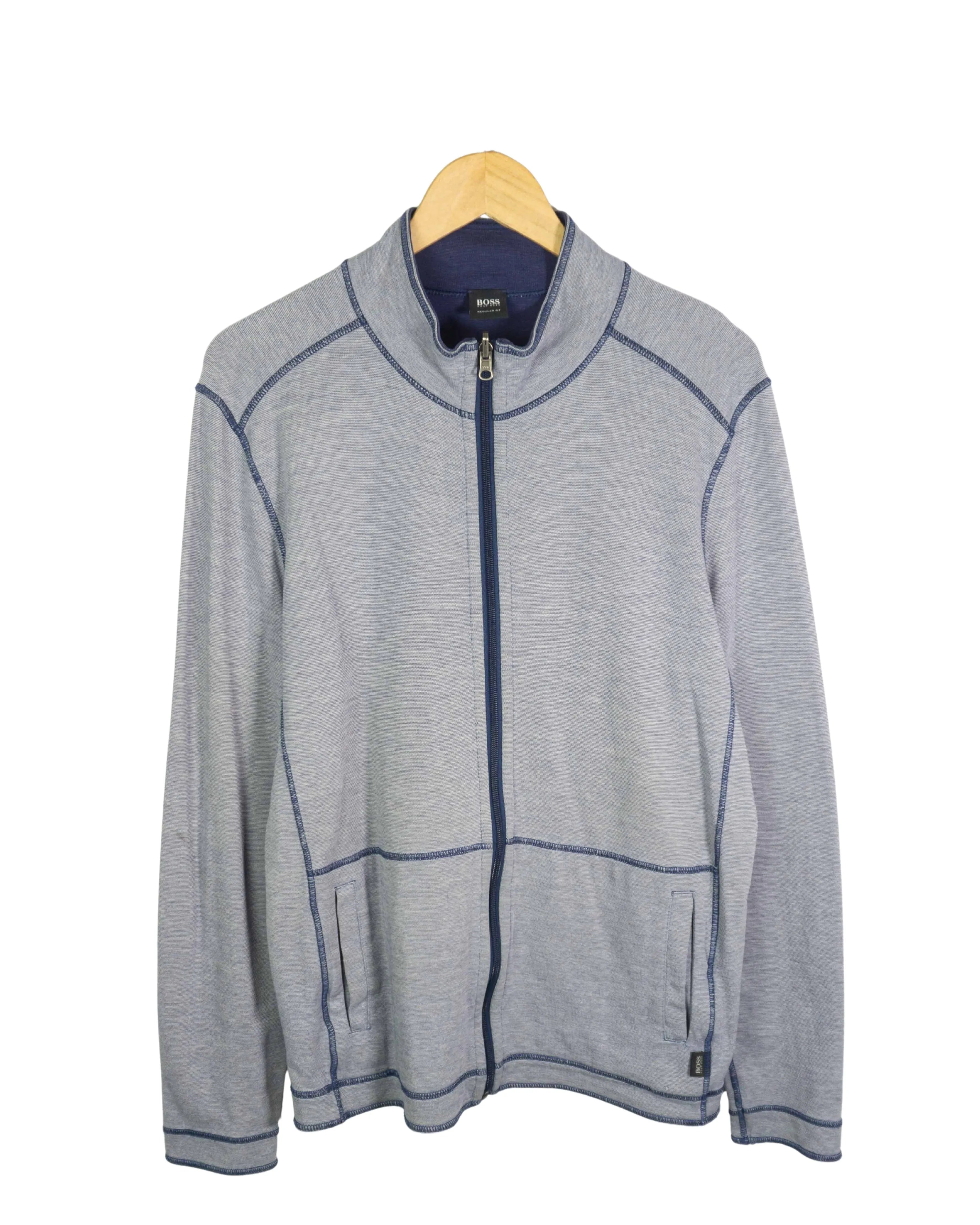 Chaqueta Hugo Boss Gris Azul Marino  — Talla L