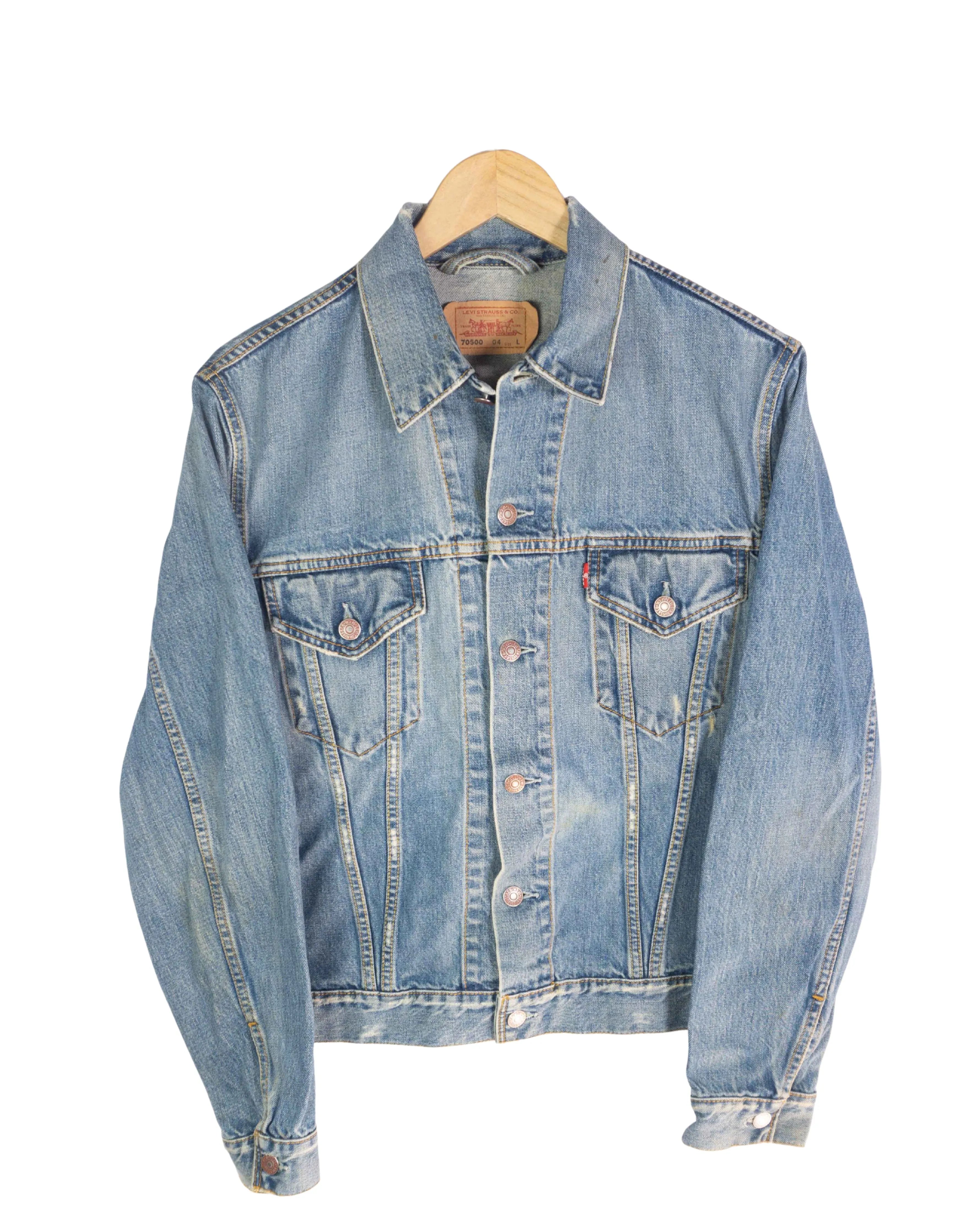 Chaqueta Denim Levi's 70500 Trucker Azul 00s mujer — Talla L