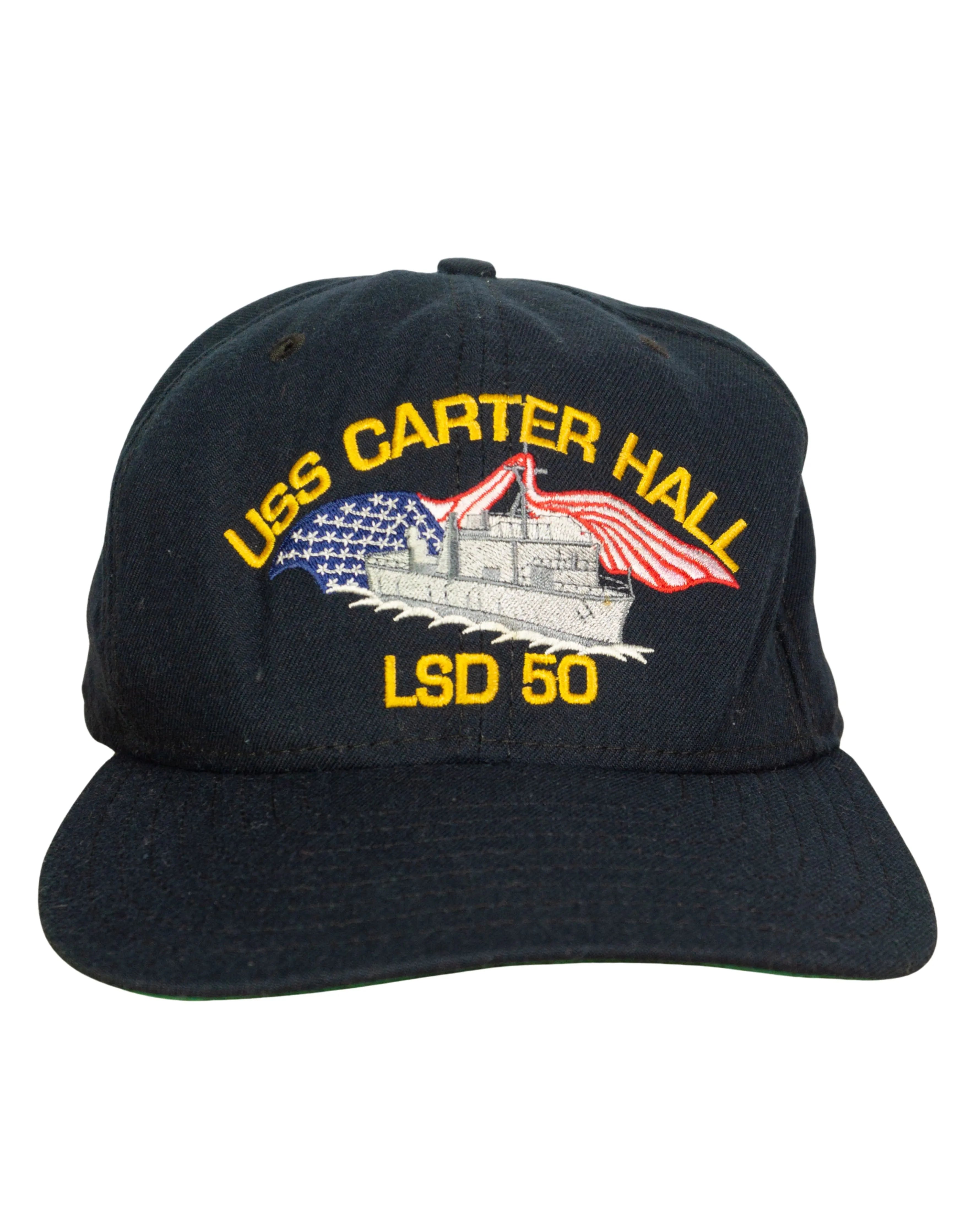 Gorra USS Carter Hall LSD-50 US Navy Vintage 90s — Talla M