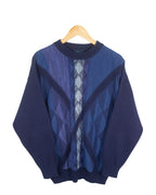 Jersey étnico vintage 90s azul L
