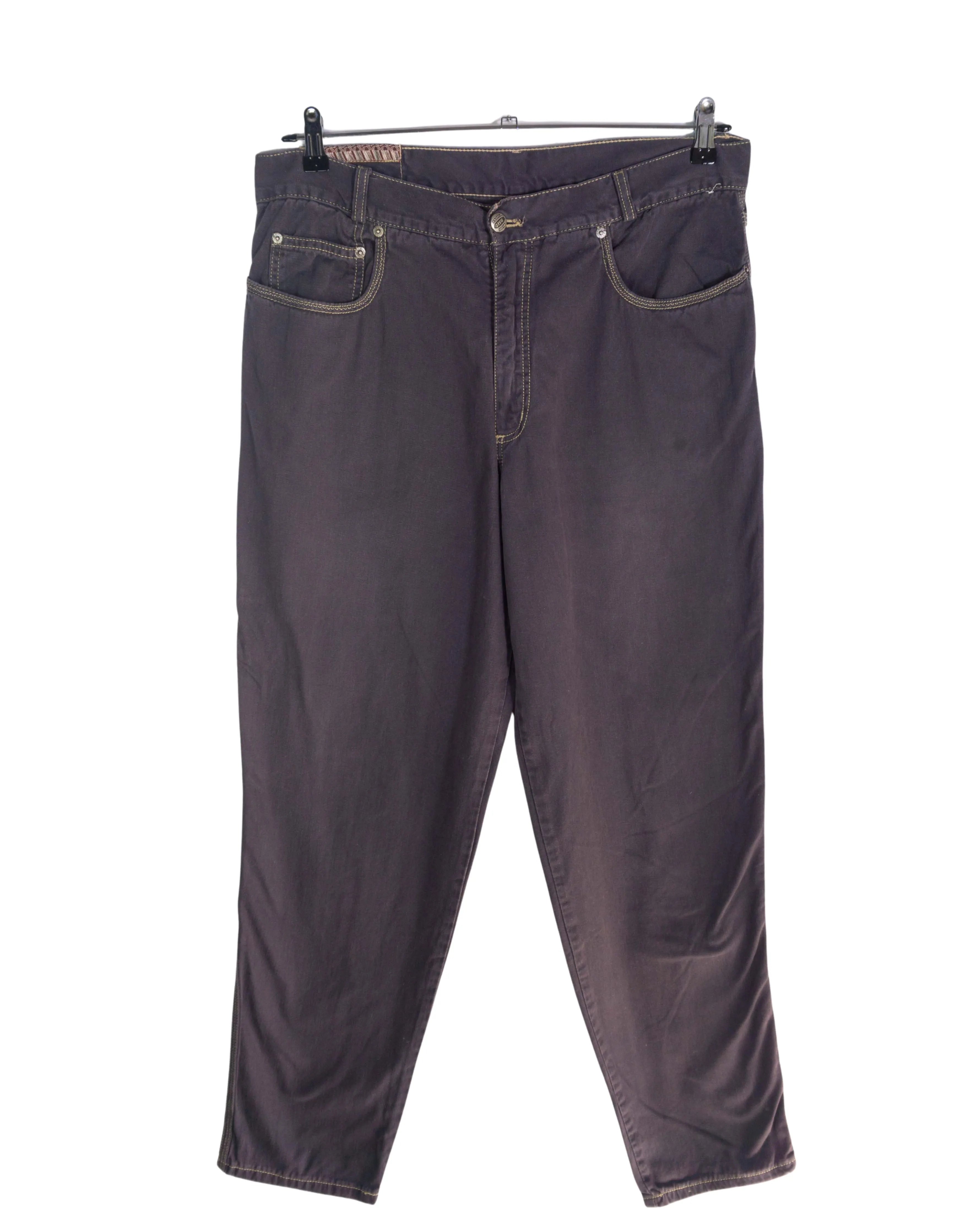 Pantalón Vintage 00s Costuras Contraste — Talla 48
