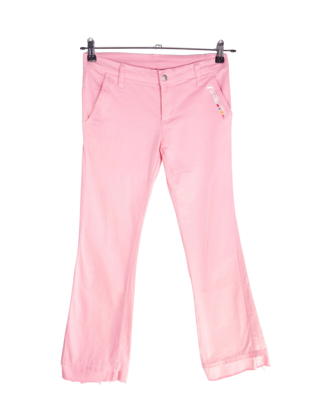 Pantalón Foam Rosa Vintage 00s Y2K Bootcut Mujer — Talla 36