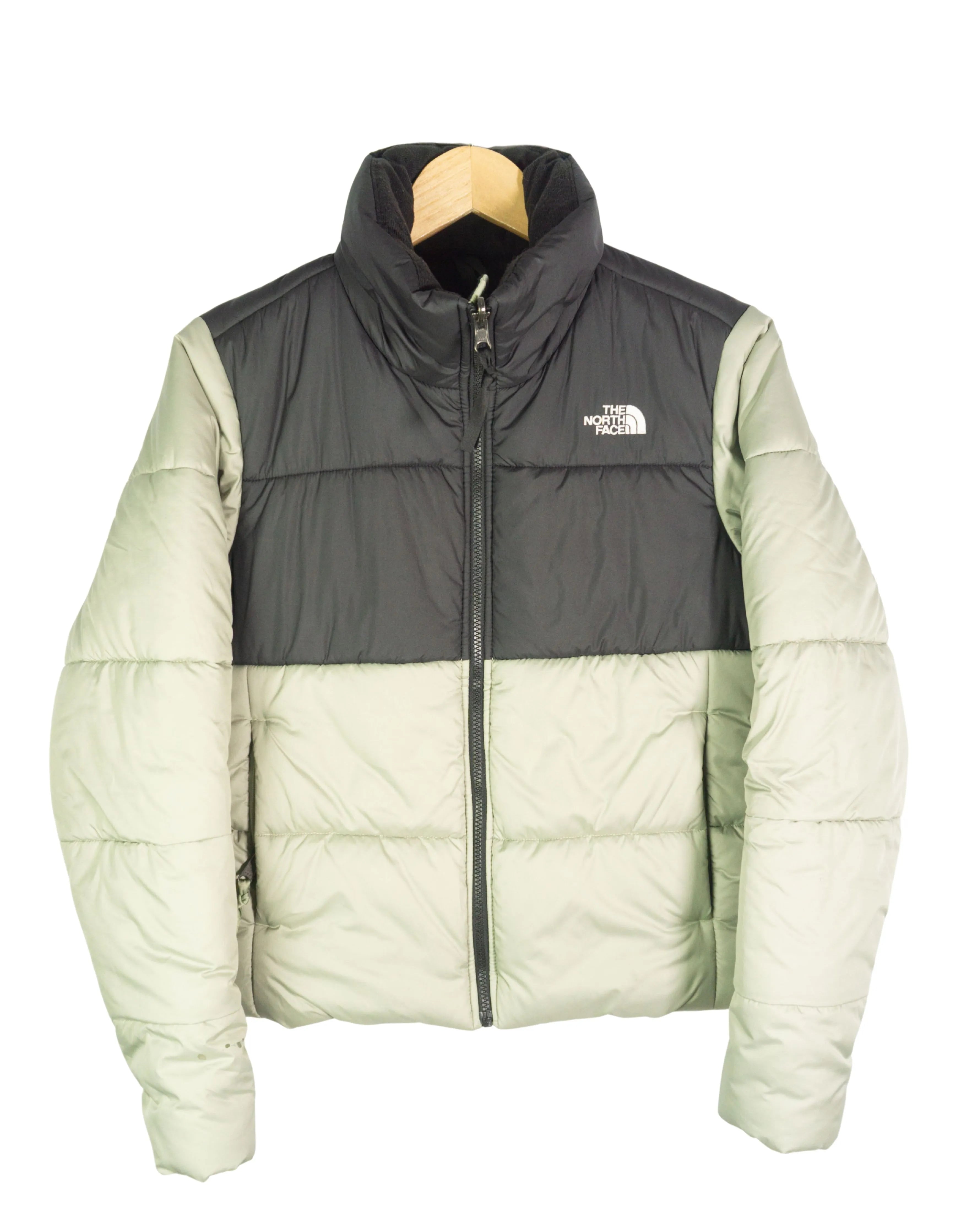 Puffer North Face Nuptse Verde Mujer — Talla S