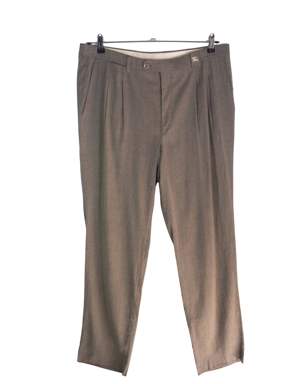 Pantalón Vestir Burberrys Topo Vintage 90s Pinzas — Talla 48