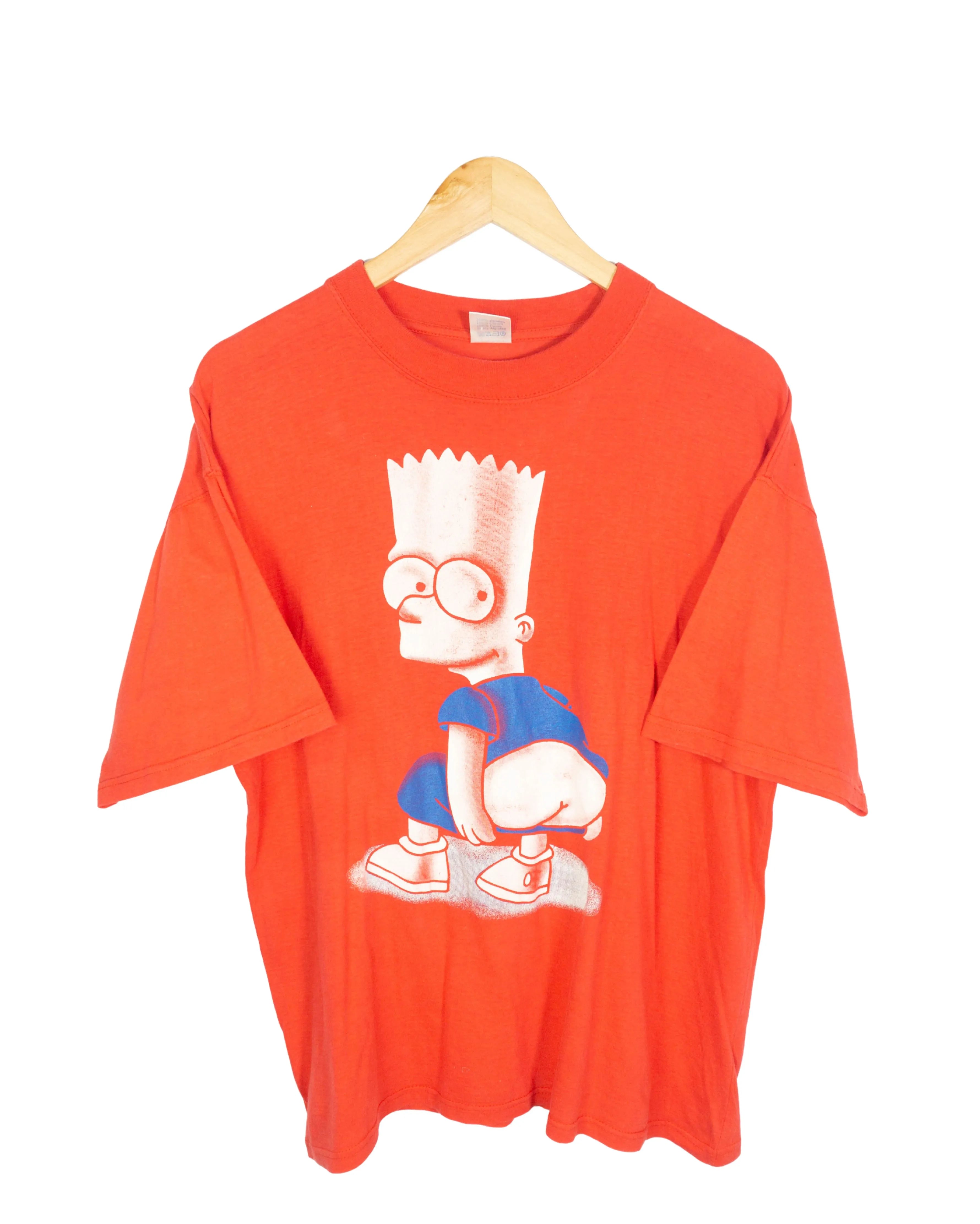 Camiseta Bart Simpson vintage 90s roja XL