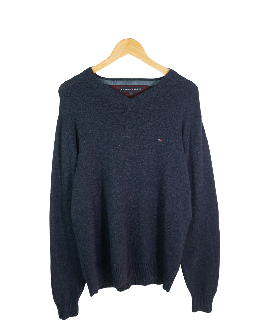 Jersey de lana Tommy Hilfiger azul marino XL