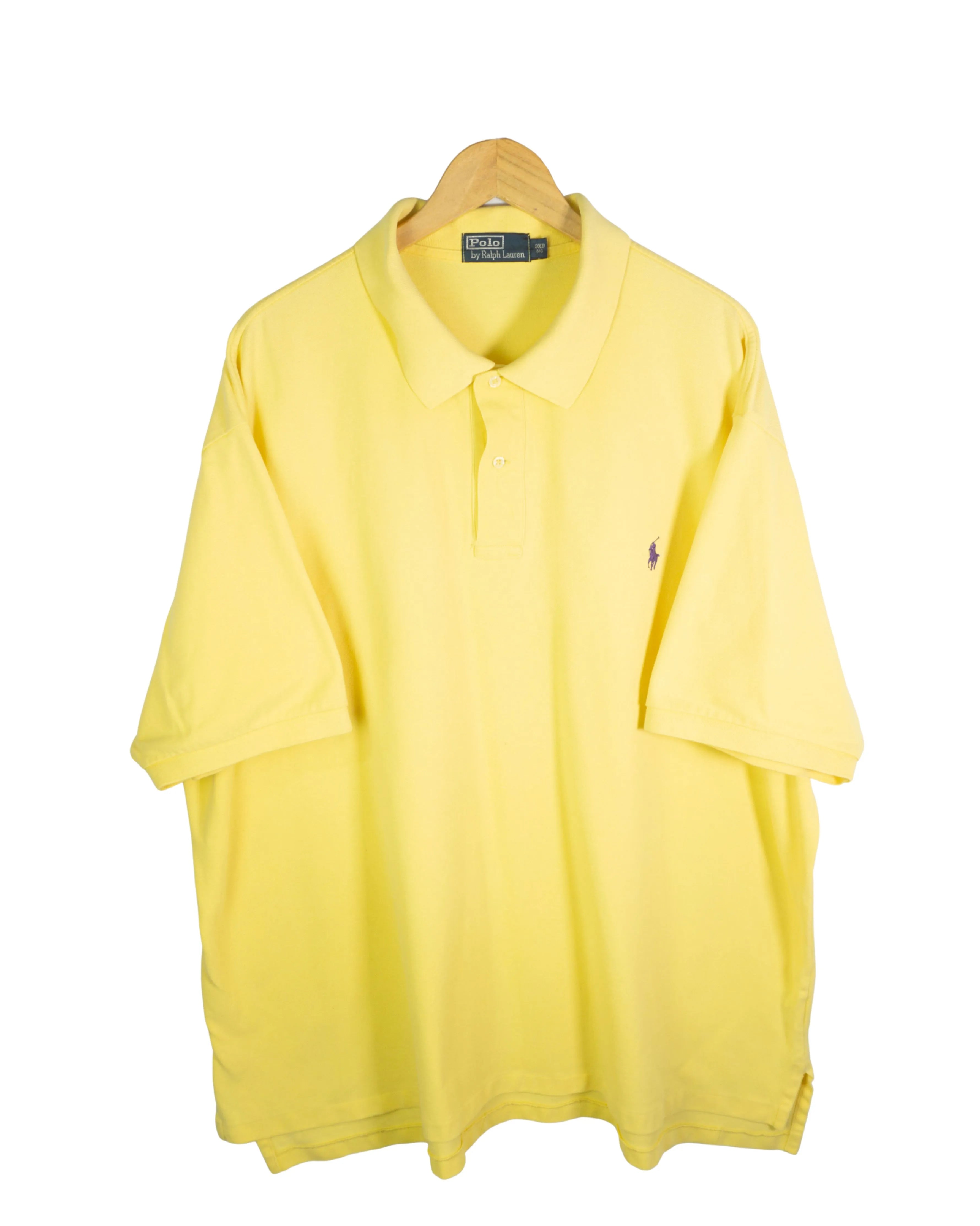Polo manga corta Ralph Lauren vintage 00s amarillo 3XL