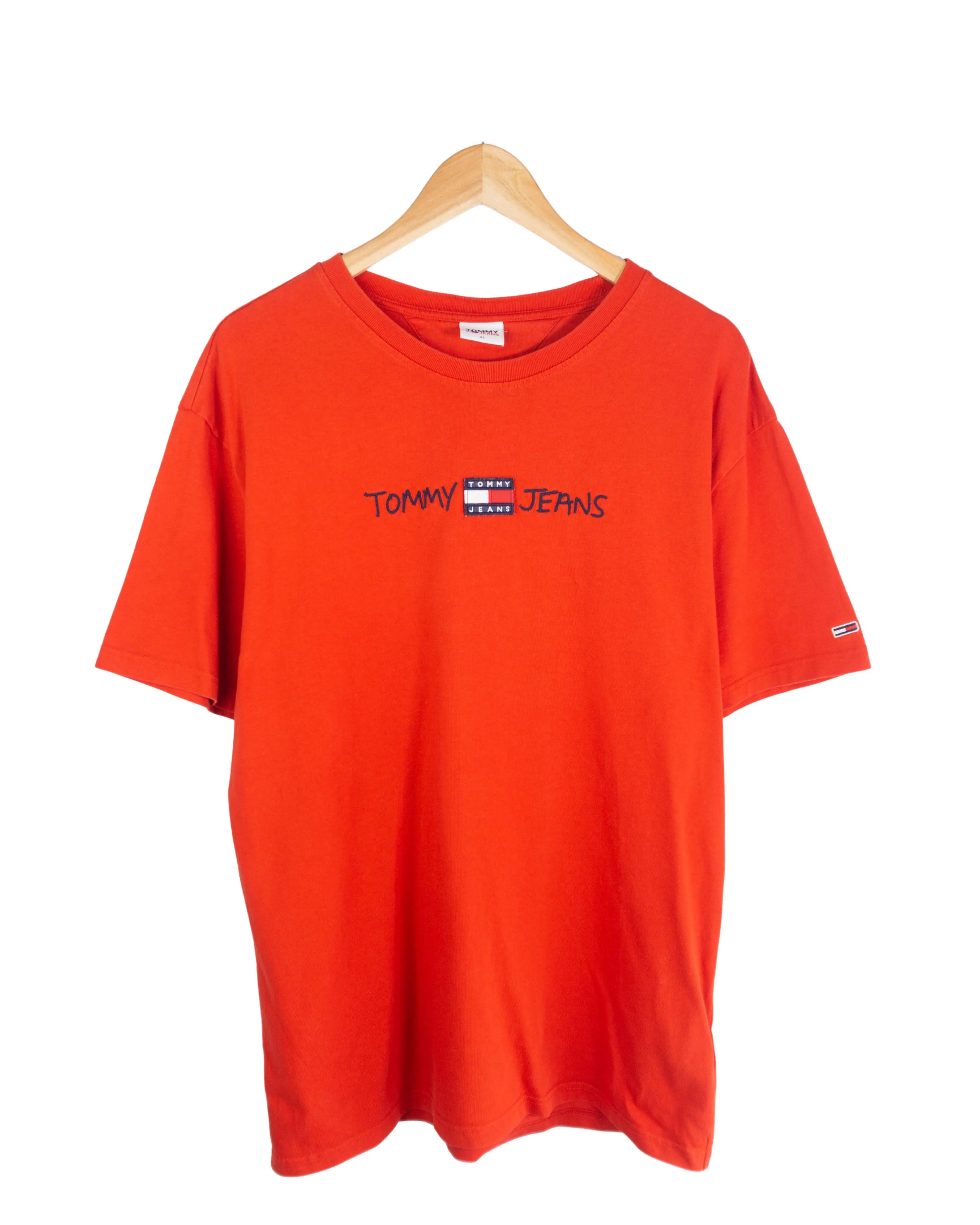 Camiseta bordado Tommy Jeans roja XL