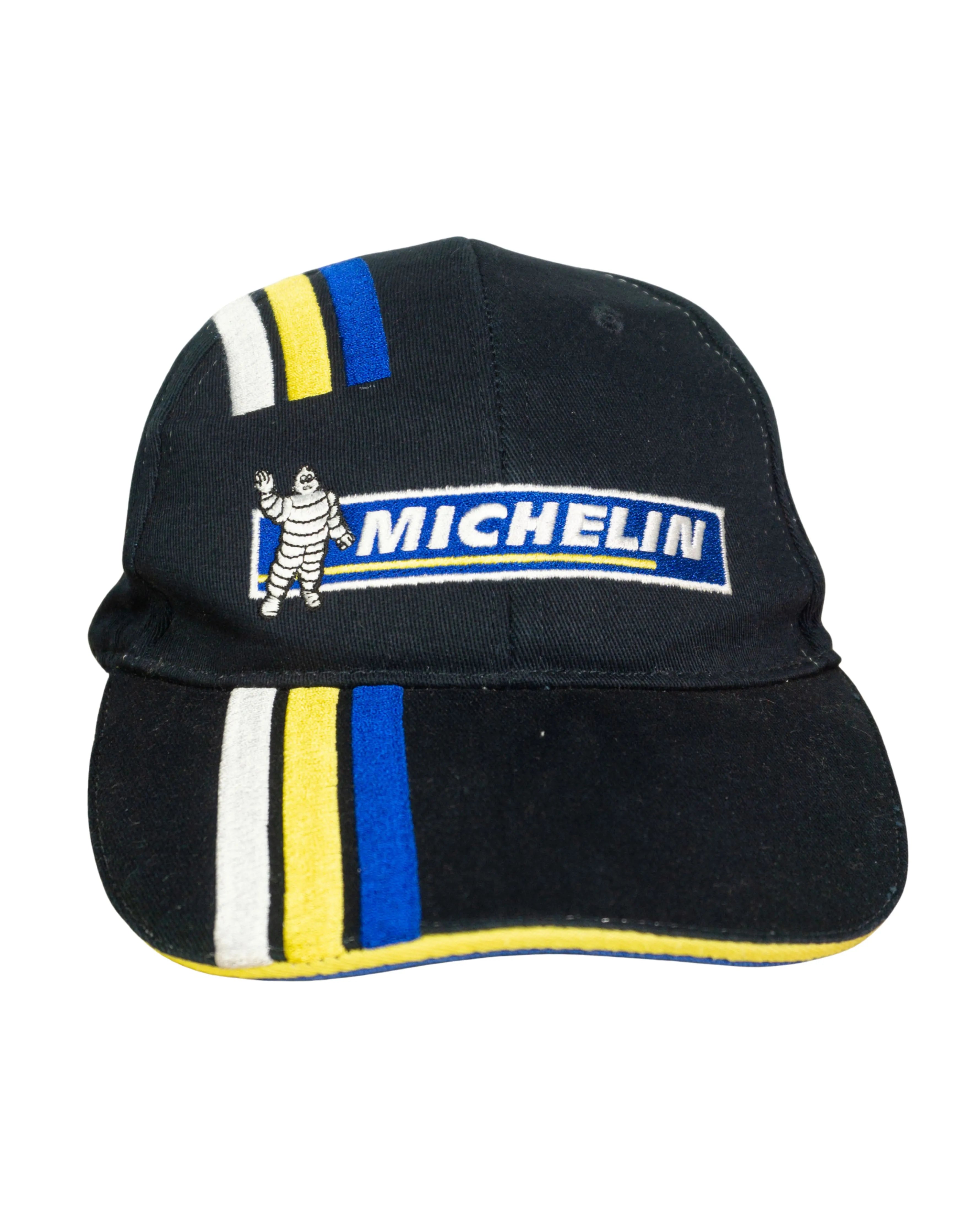 Gorra Michelin Negra Rayas Racing Vintage 00s — Talla M